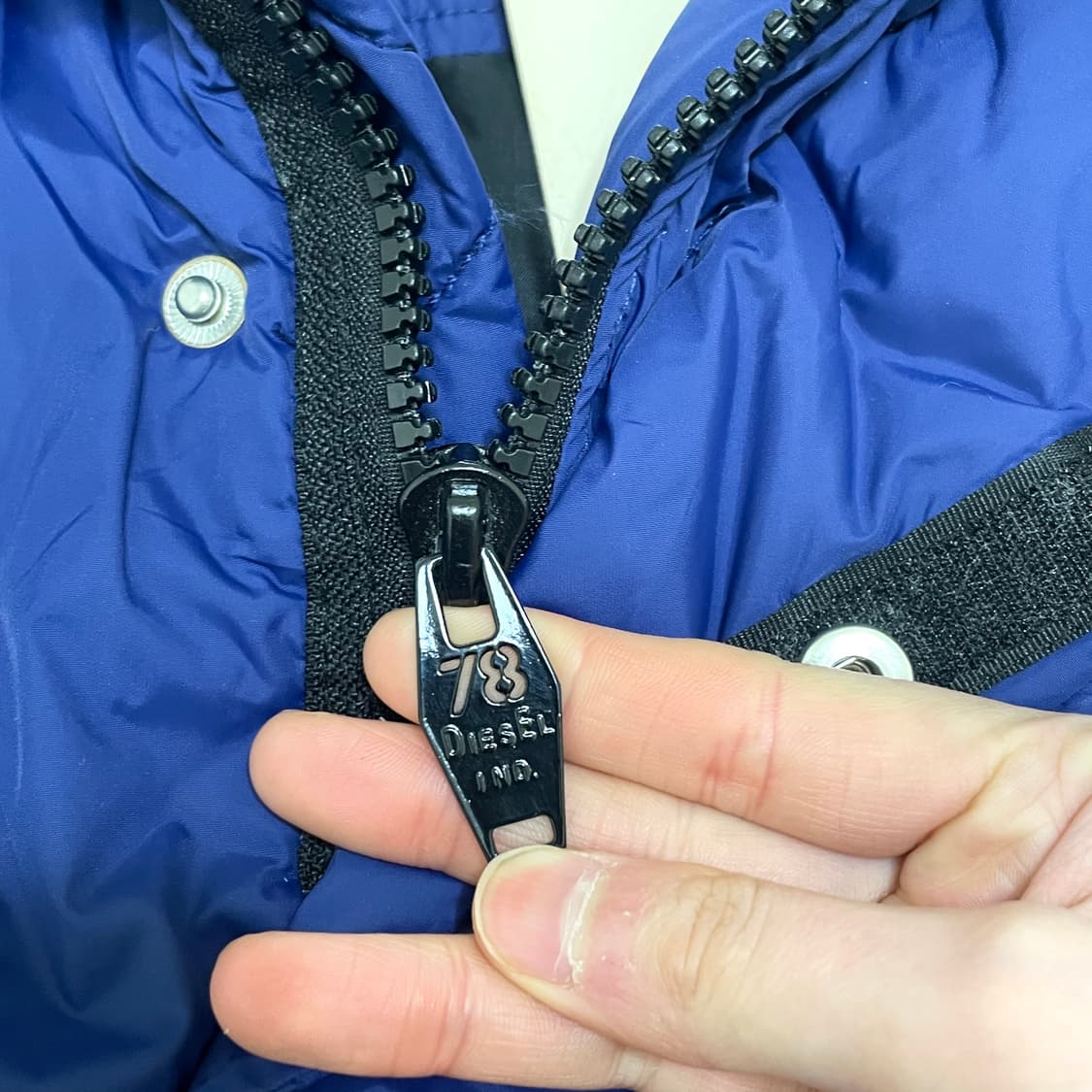 디젤 블루 폴리 패딩점퍼 남성M 상품이미지7