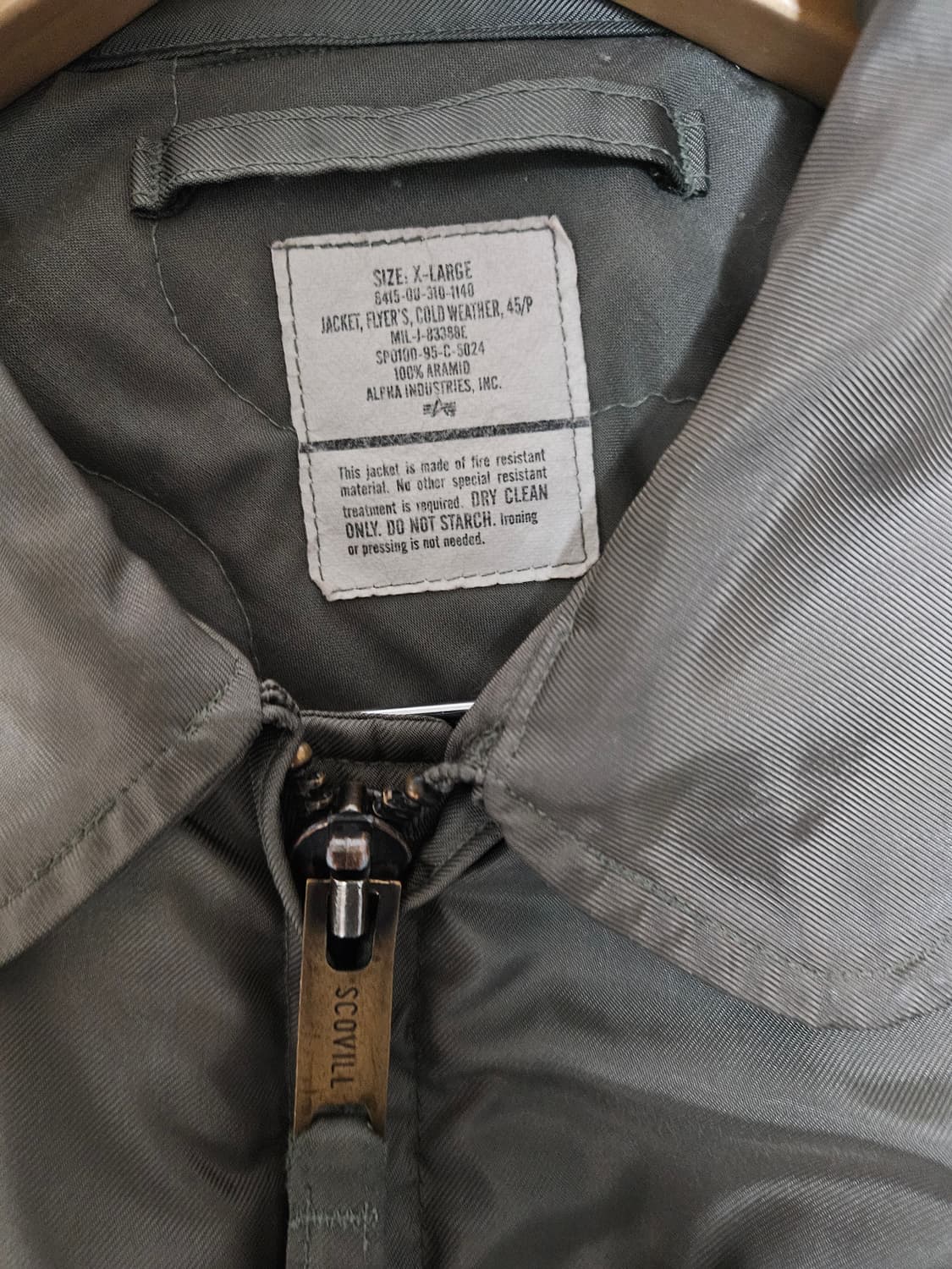 90s cwu 45p xl 미군 플라이 자켓 미공군 usaf 상품이미지5