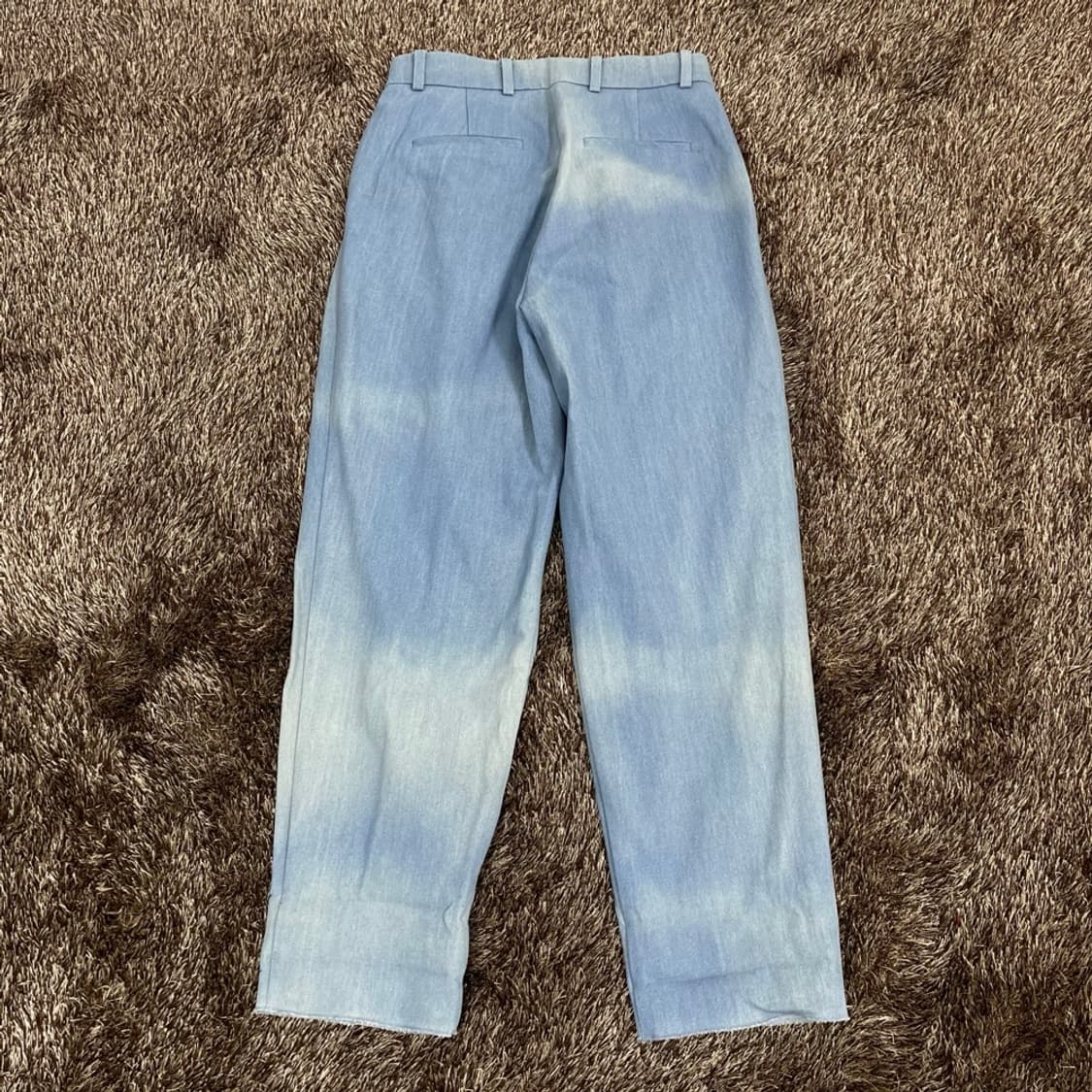 르17셉템버 LE17SEPTEMBRE 연청 투턱 롤업 와이드 데님팬츠 M 상품이미지4