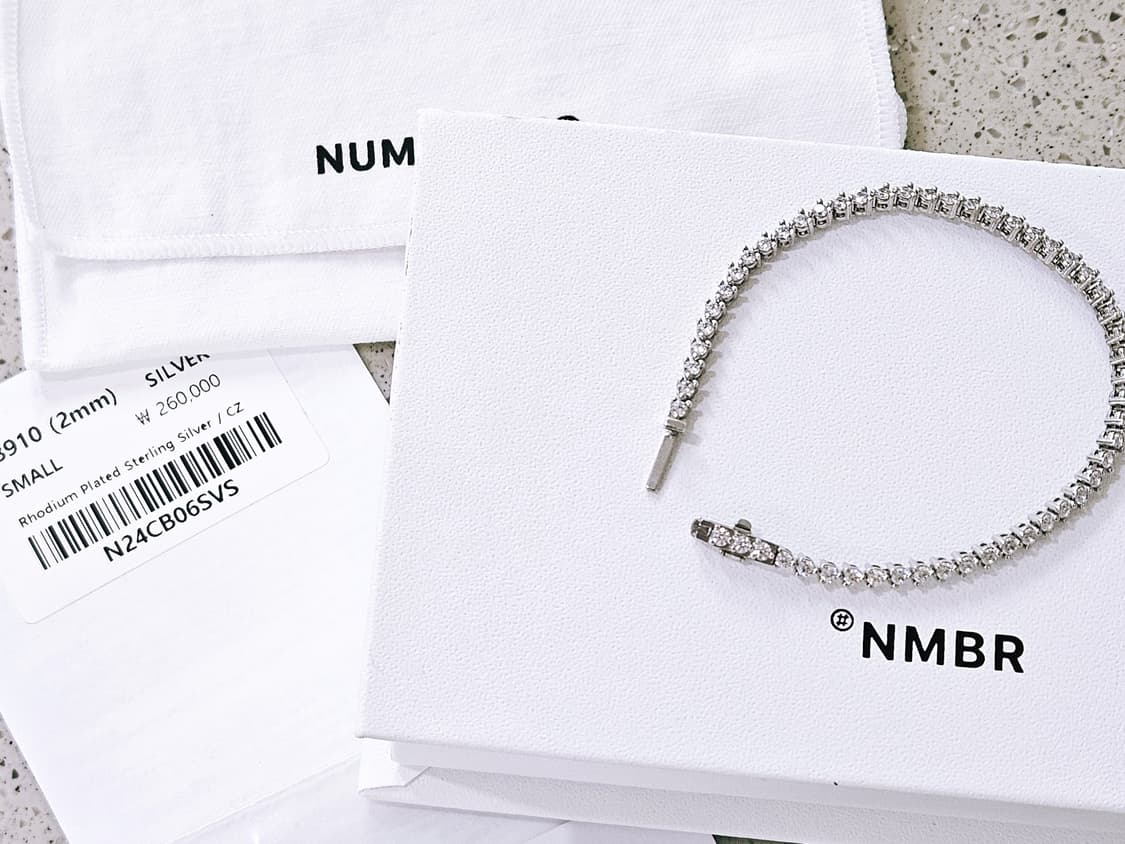 NMBR 넘버링 N-다이아 테니스 팔찌 (S 15cm/보증서포함풀구성] 상품이미지2