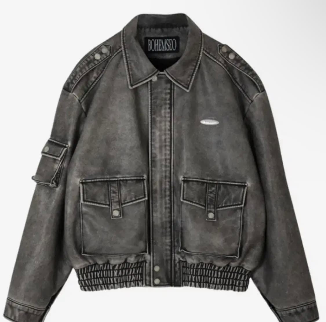 보헤미안서울 보헴서 레더 봄버 자켓 상품이미지1
