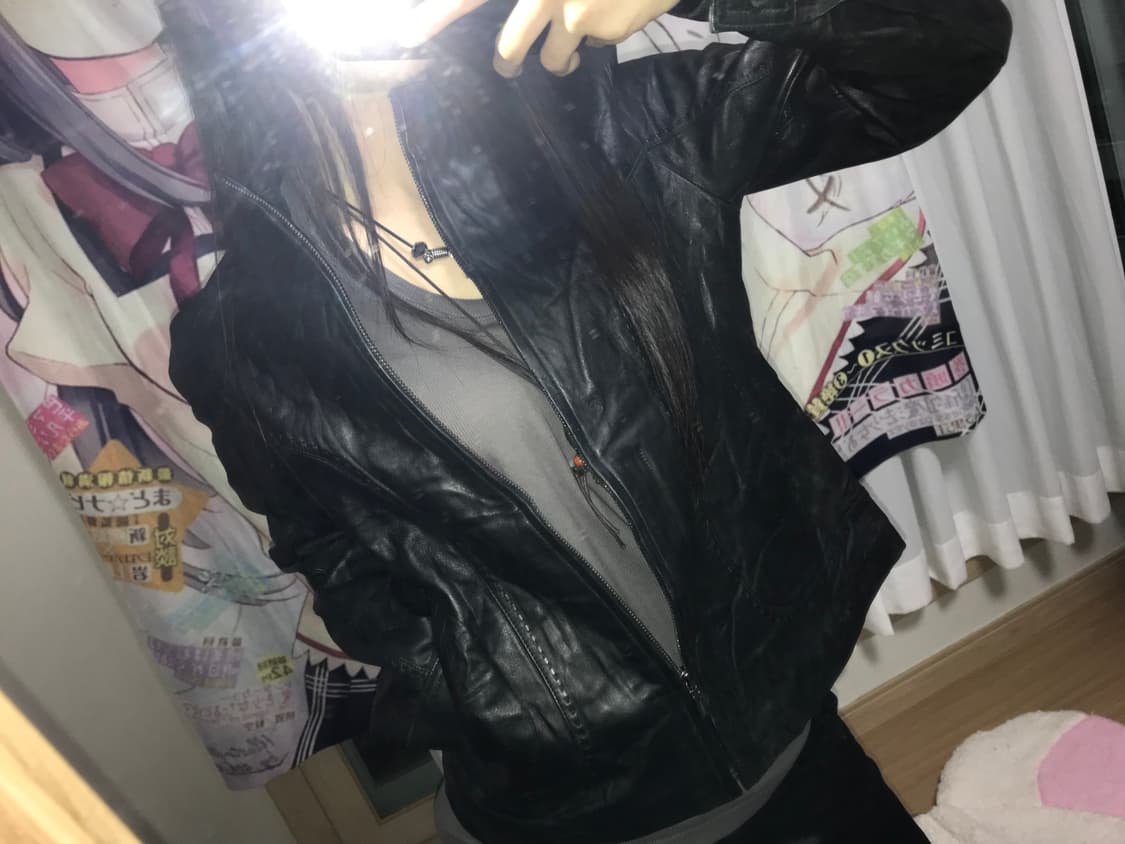 재패니즈 블랙 레더자켓 상품이미지4