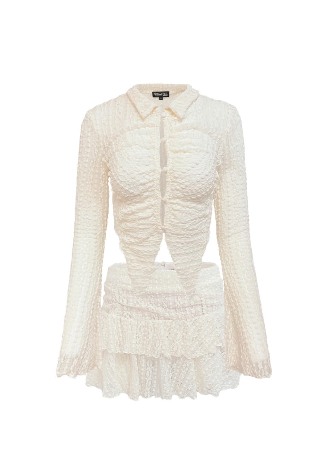 익스파이어드걸 클로이 레이스 투피스 블라우스 스커트 상품이미지1