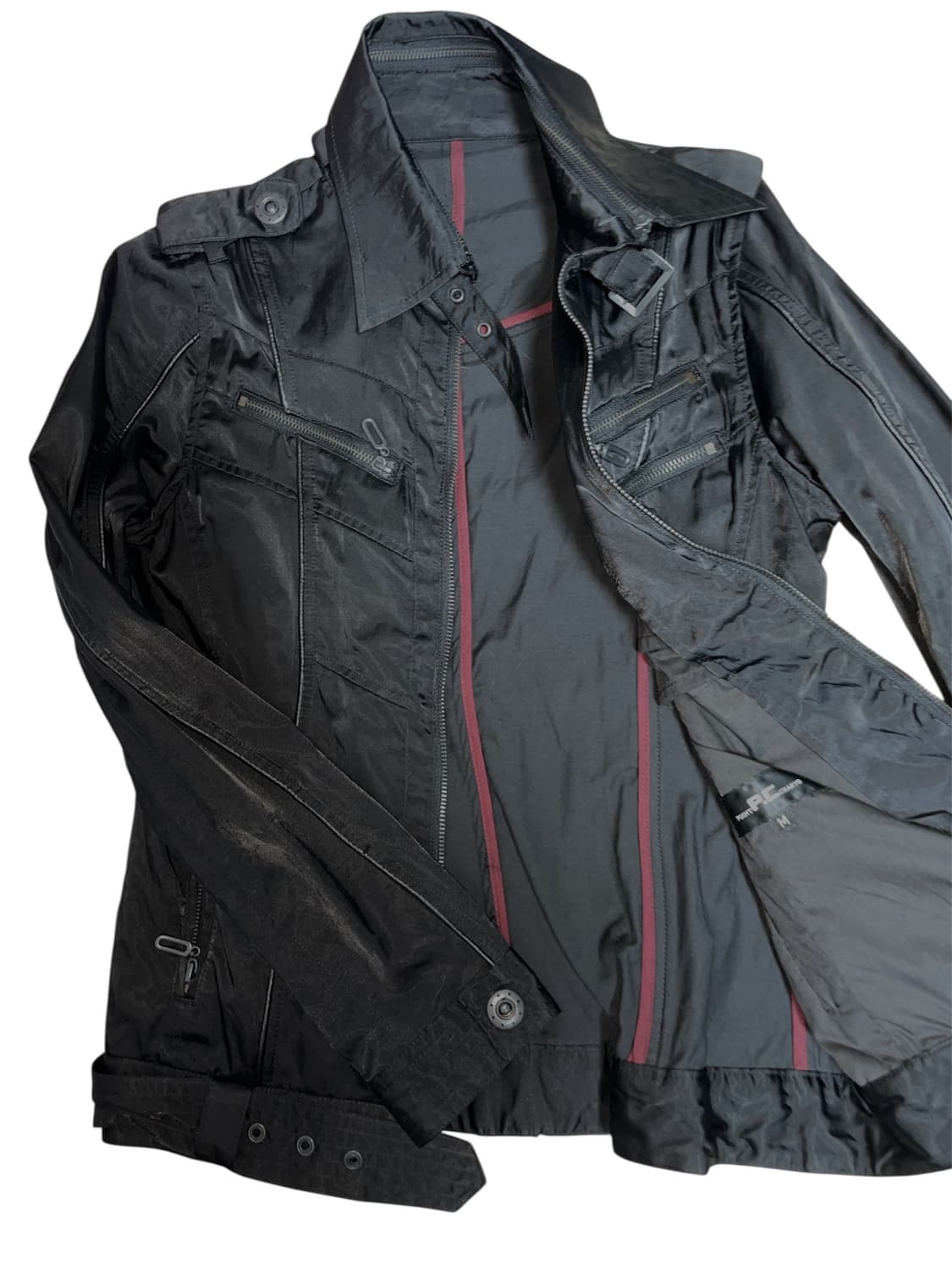 착샷o 바이커벨티드집업자켓 일본빈티지락시크펑크고스고딕버커루00s핀터나나깔 상품이미지9