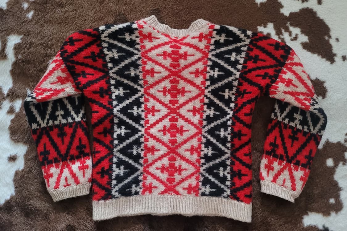 일본 빈티지 핸드메이드 울 가디건(D.GRACE CORPORATION) 상품이미지3