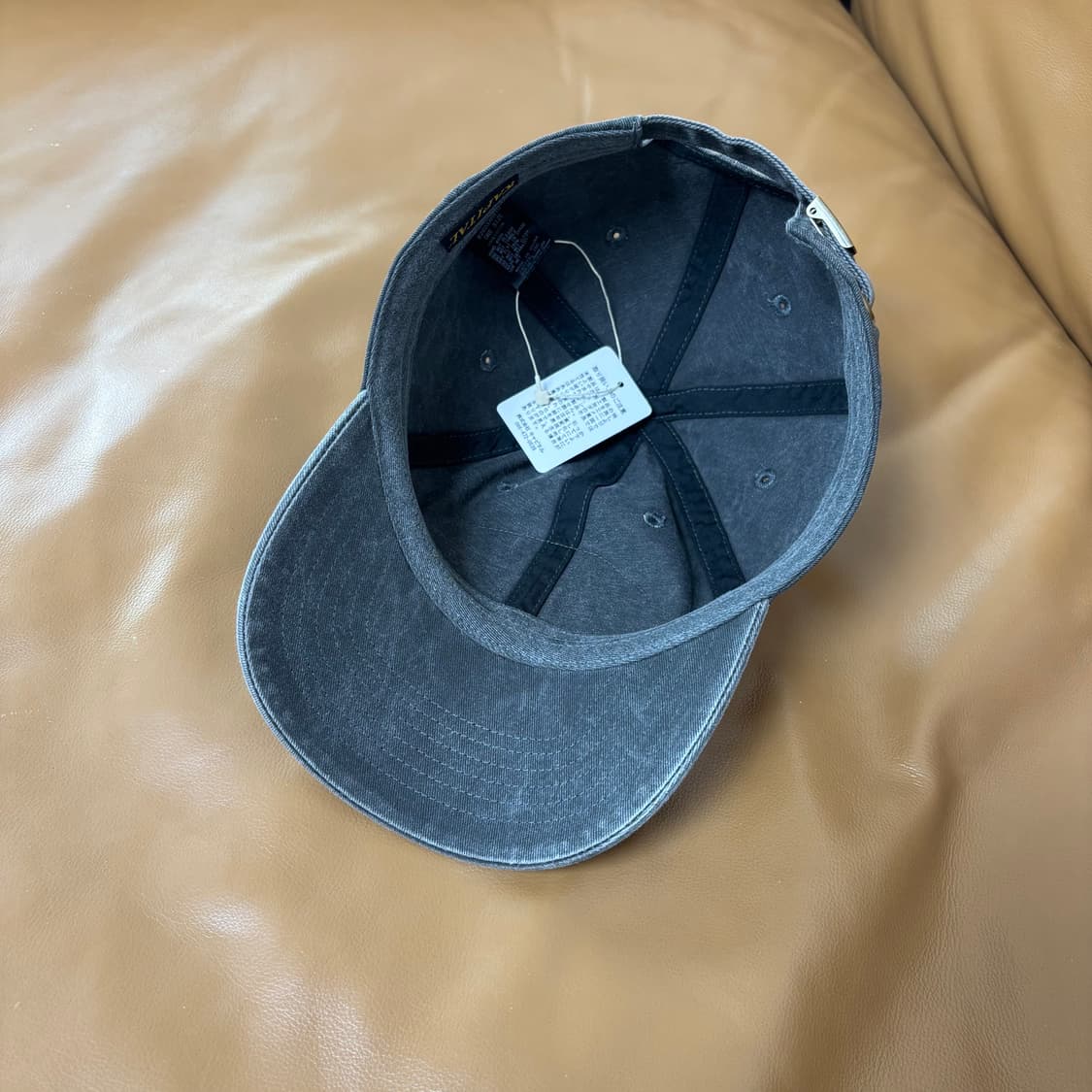 Kapital 캐피탈 오사카 한정 6패널 볼캡 모자 워시드 블랙 상품이미지6