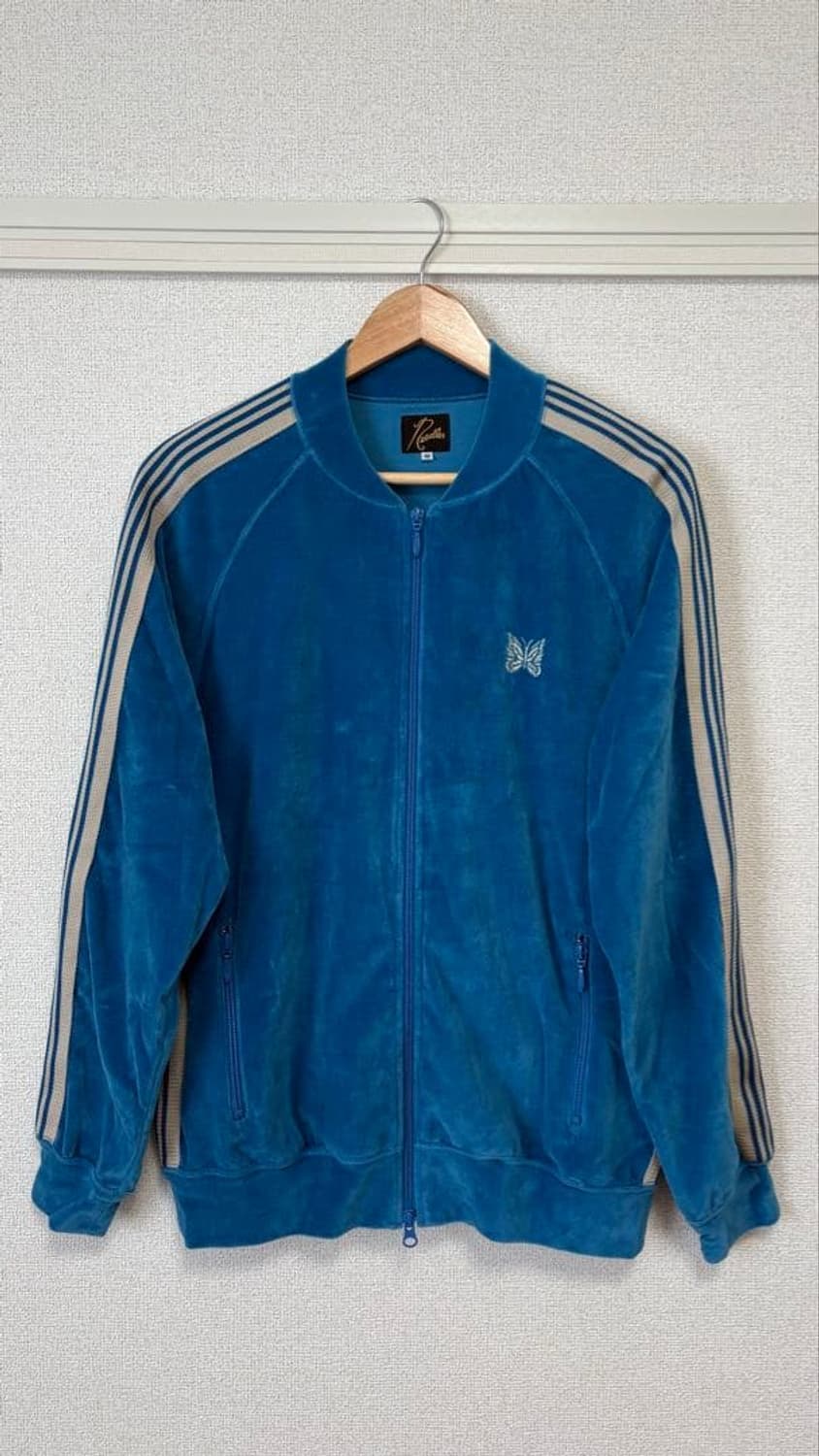 니들스 벨루어 트랙 자켓 마린 블루 상품이미지1