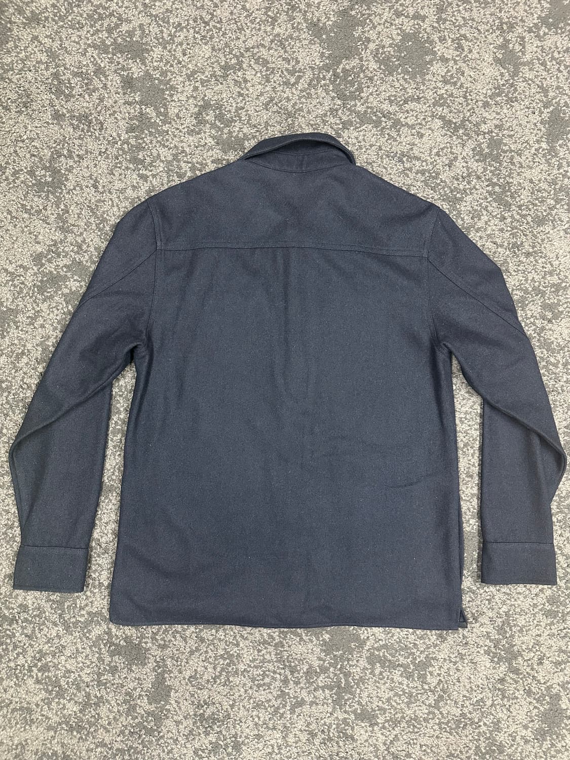 크리틱 울 셔츠자켓 네이비 L 상품이미지2