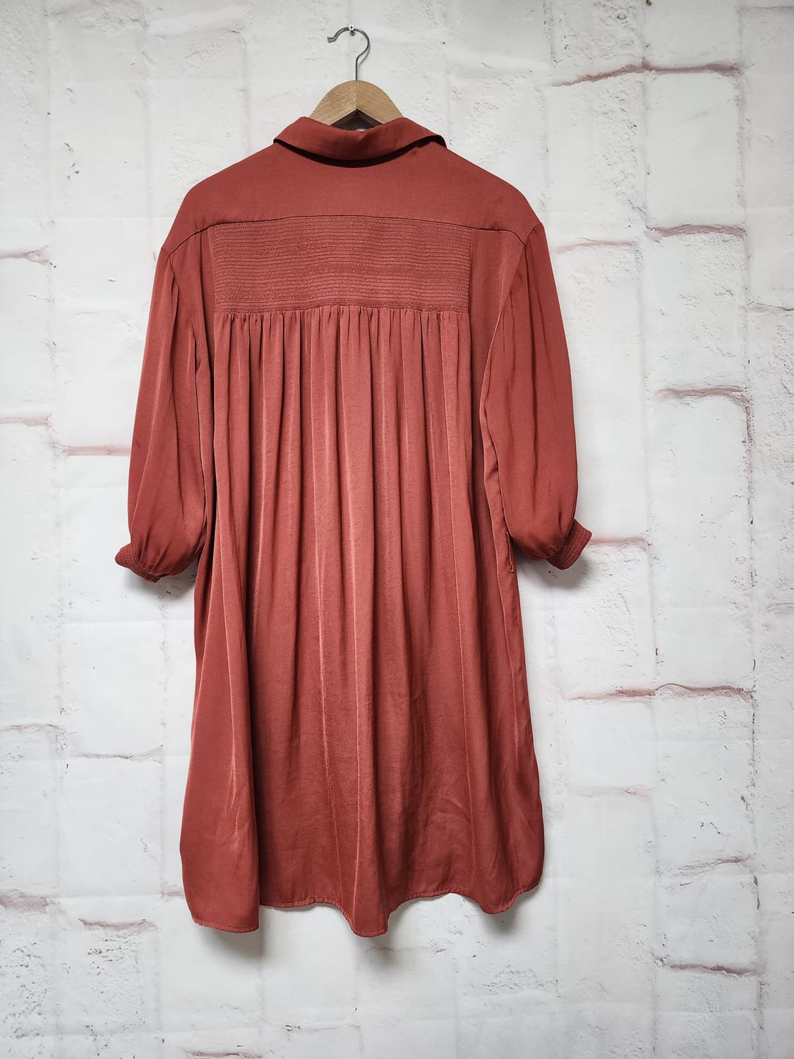 먀주 셔츠형 롱 원피스 상품이미지3