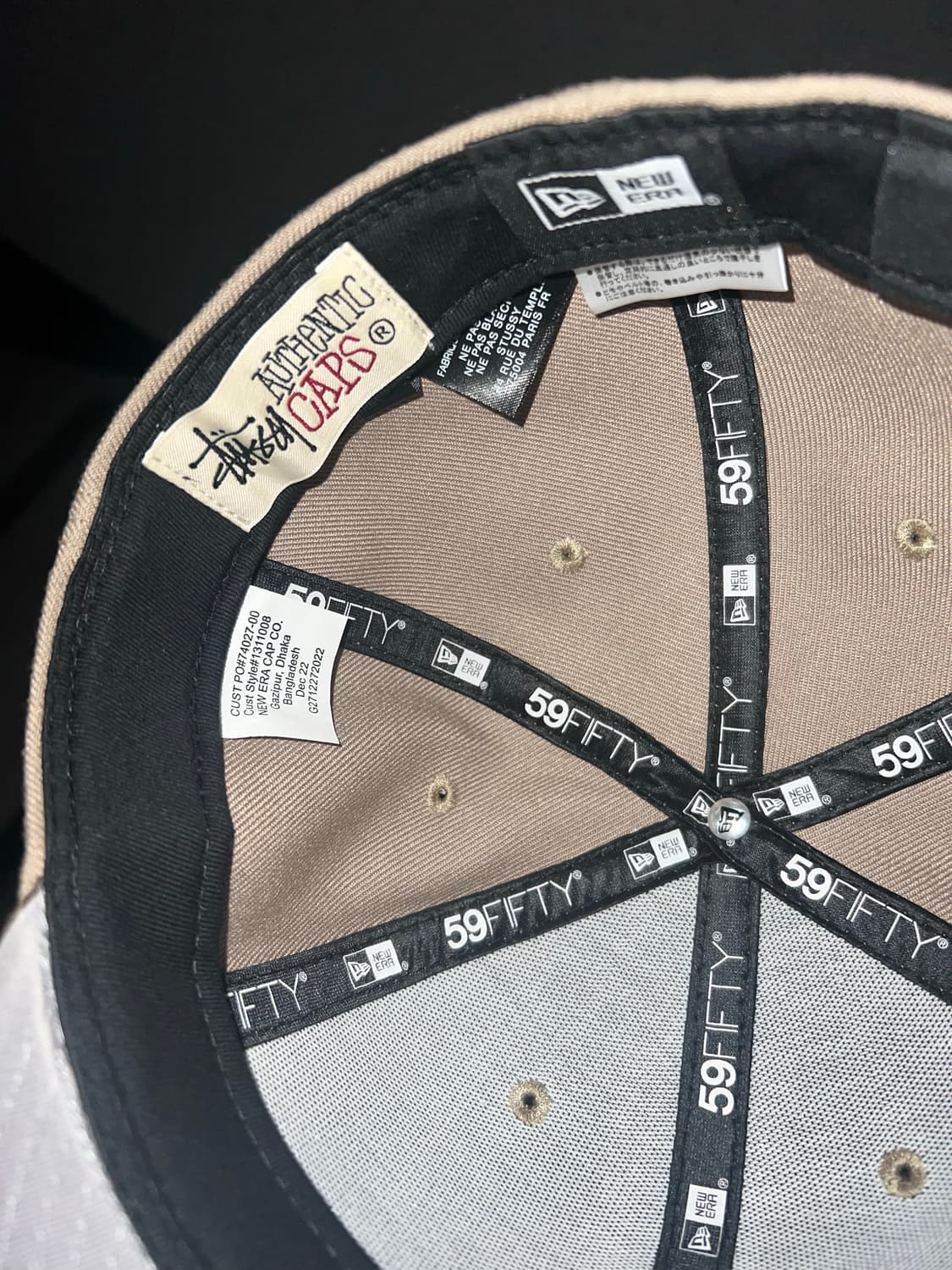 스투시 컬리 S 뉴에라 캡 카키 브라운 상품이미지4