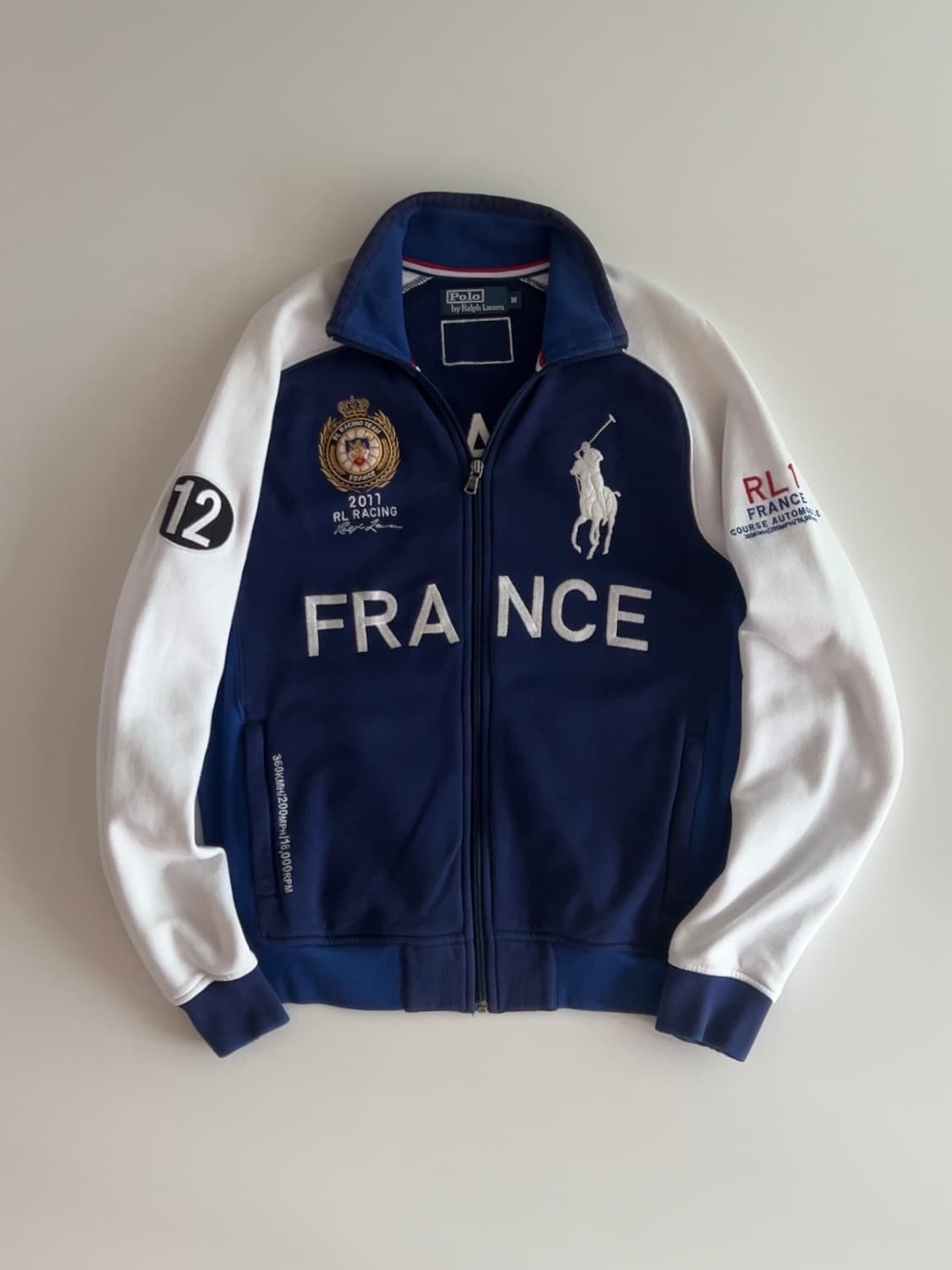폴로 랄프로렌 프랑스 빅포니 레이싱 집업 M 상품이미지1