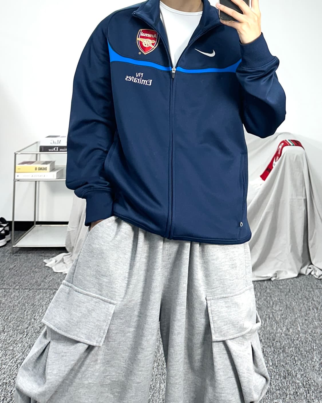 나이키 아스날 빅로고 트랙탑 져지 L 상품이미지4