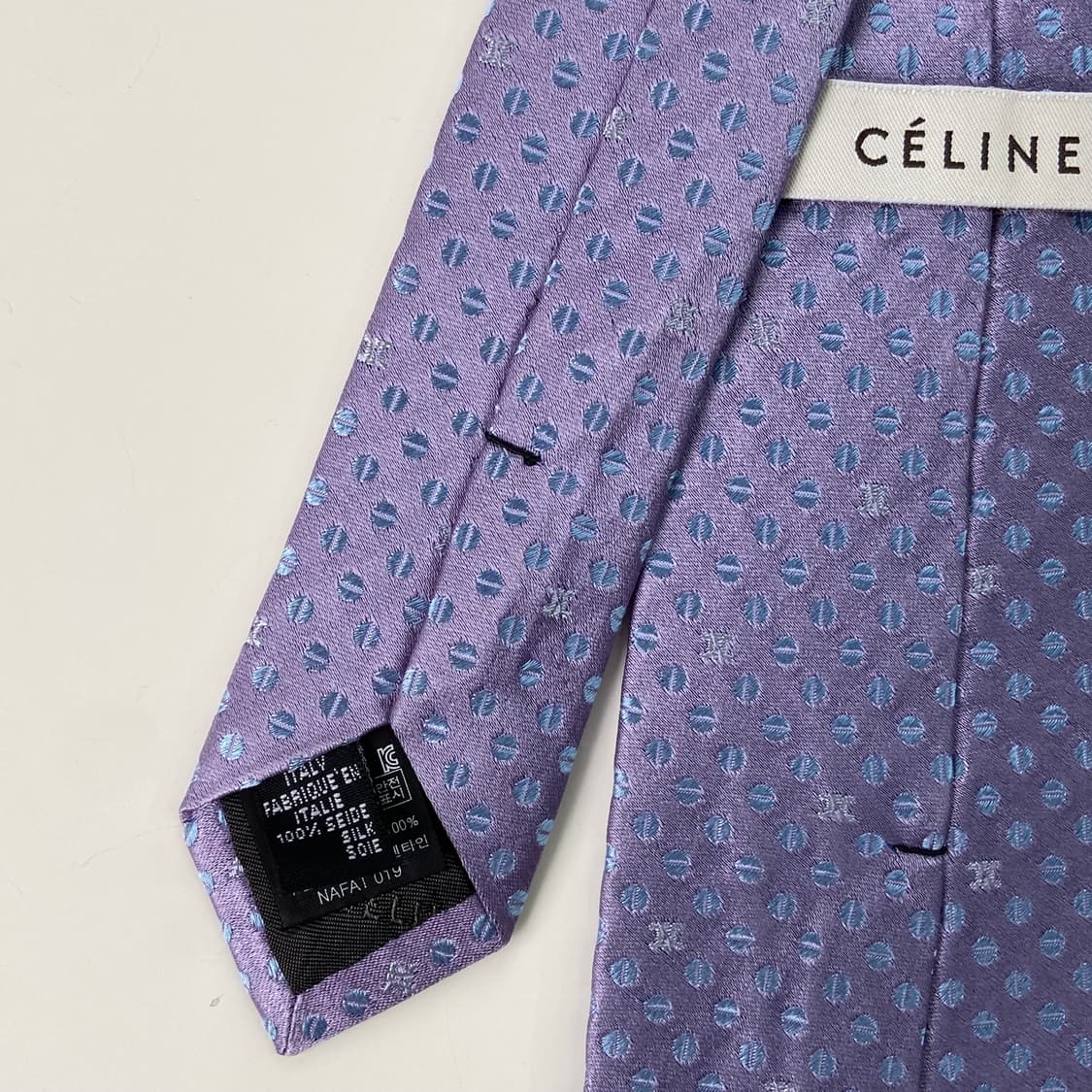 신형 셀린느(celine) 모노그램 명품 정품 넥타이 8.6cm 상품이미지5