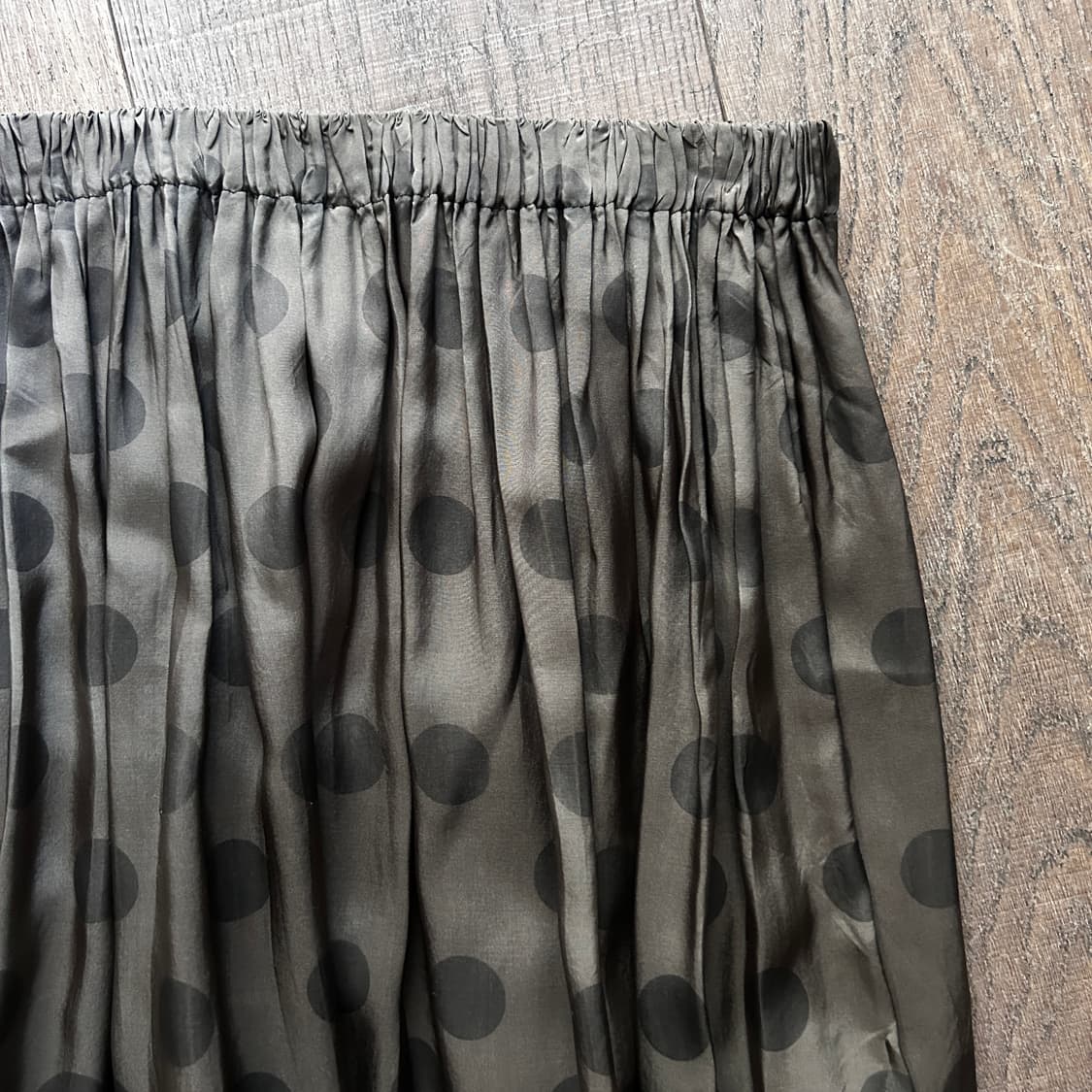 Dot Padded Shirring Skirt 상품이미지5