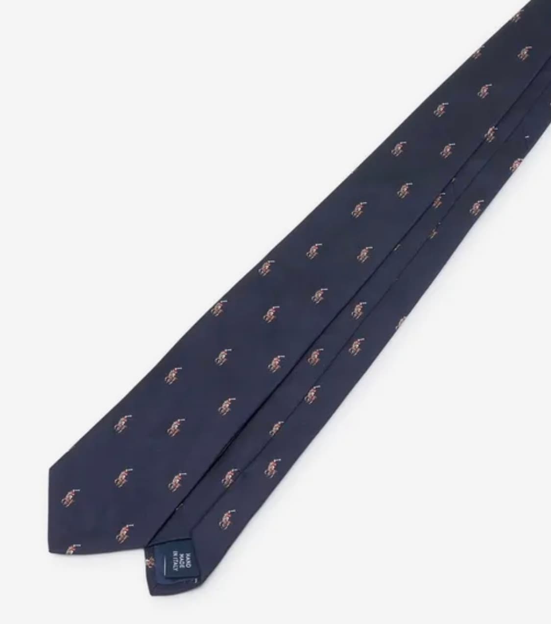 폴로 포니 실크 타이 - 네이비 상품이미지3