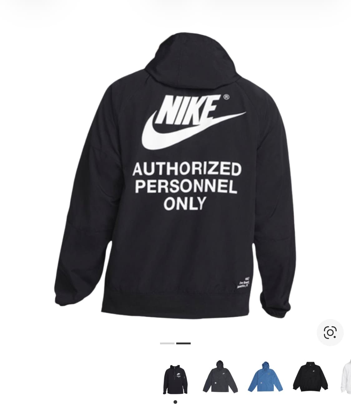 [XL] 나이키 NSW 우븐 언라인드 아노락 바람막이 블랙 상품이미지3