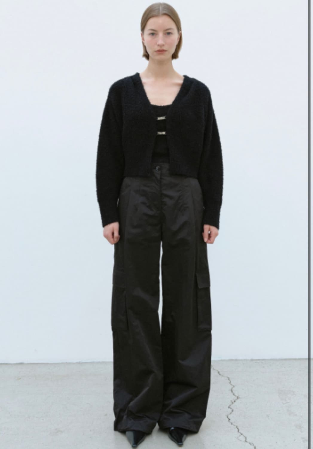 리멘터리 버클 가디건 블랙 상품이미지2