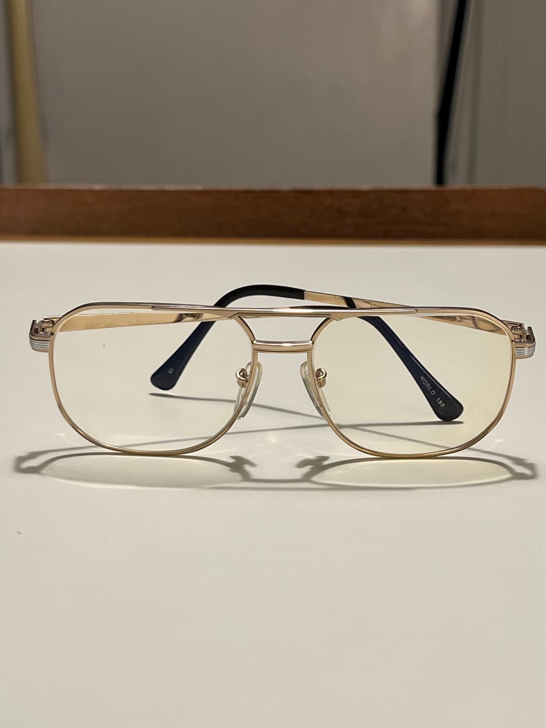 [TITAN-P] 클래식 골드 투브릿지 티타늄 안경테 (54ㅁ14) 상품이미지1