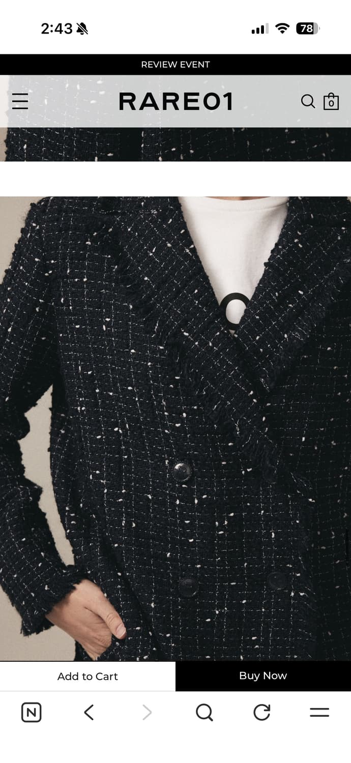 Rare01 네이비 자켓 상품이미지4