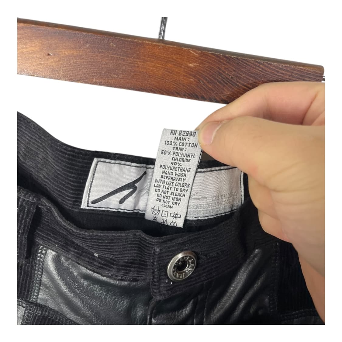 [Karl Kani] 칼카니 레더믹스 체커보드 코듀로이팬츠 상품이미지6