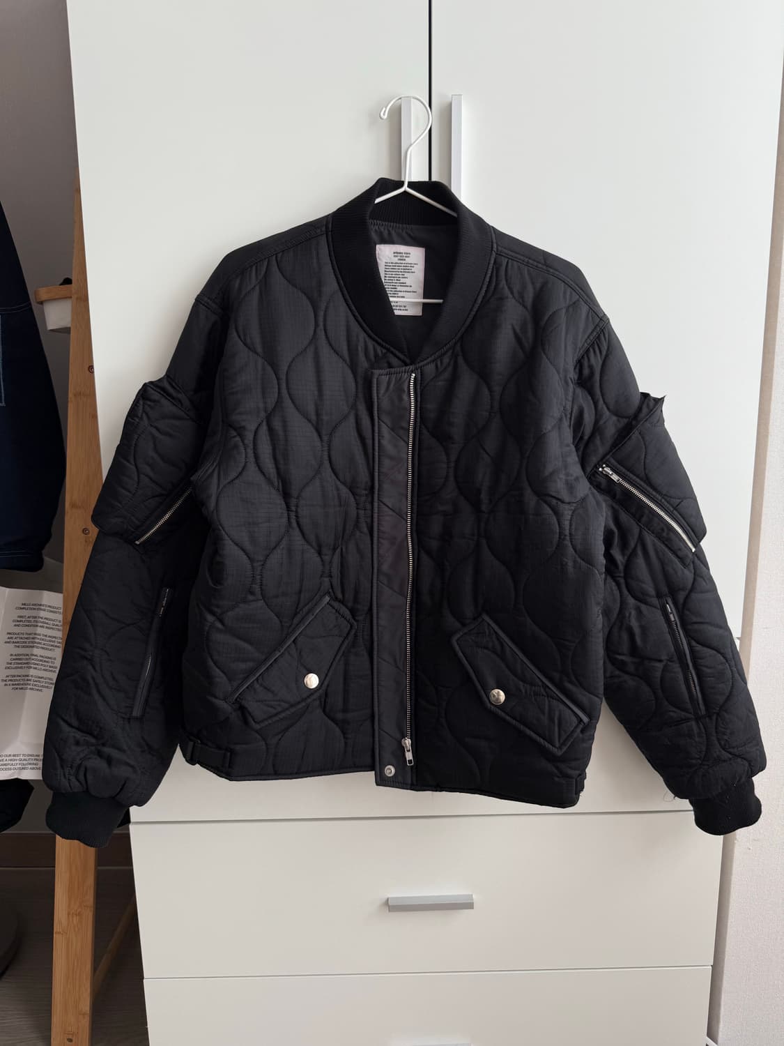 올리언스스토어 퀼팅 자켓 블랙 100 상품이미지1