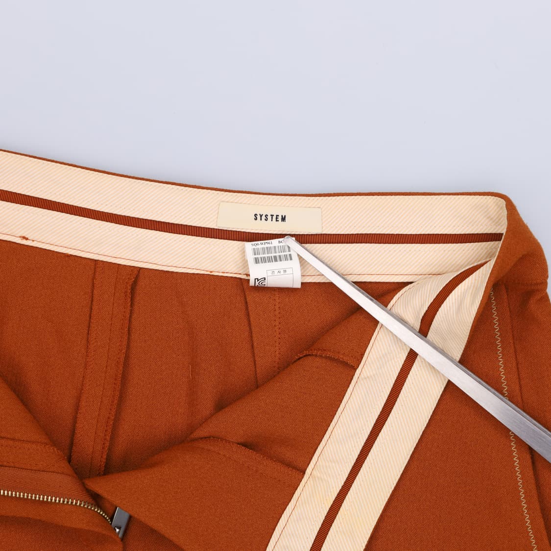 67 시스템 원턱 와이드 슬랙스 팬츠 바지 4199 상품이미지6