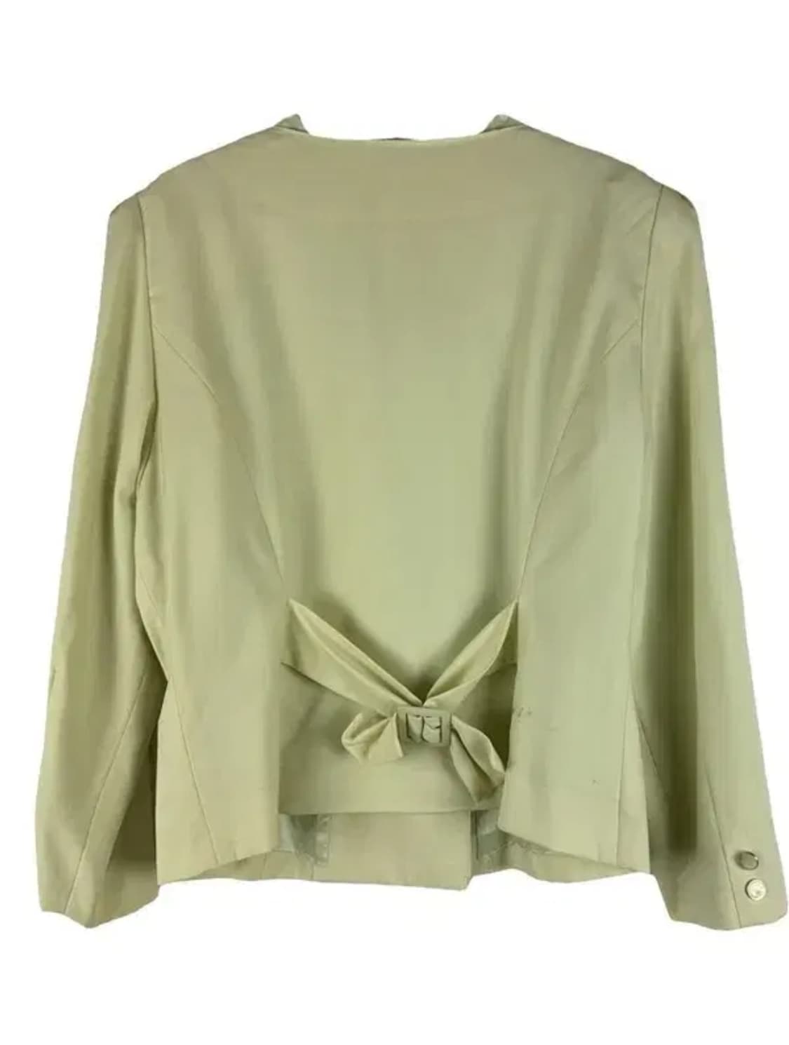 논카라 더블 도트 긴팔 러블리 자켓 그린 빈티지 상품이미지2