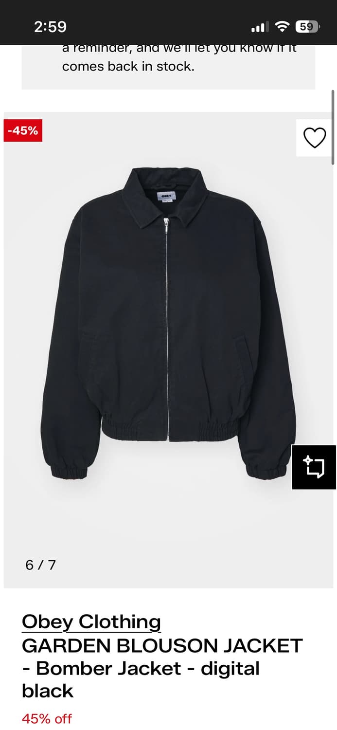 오베이 가든 블루종 자켓 상품이미지1