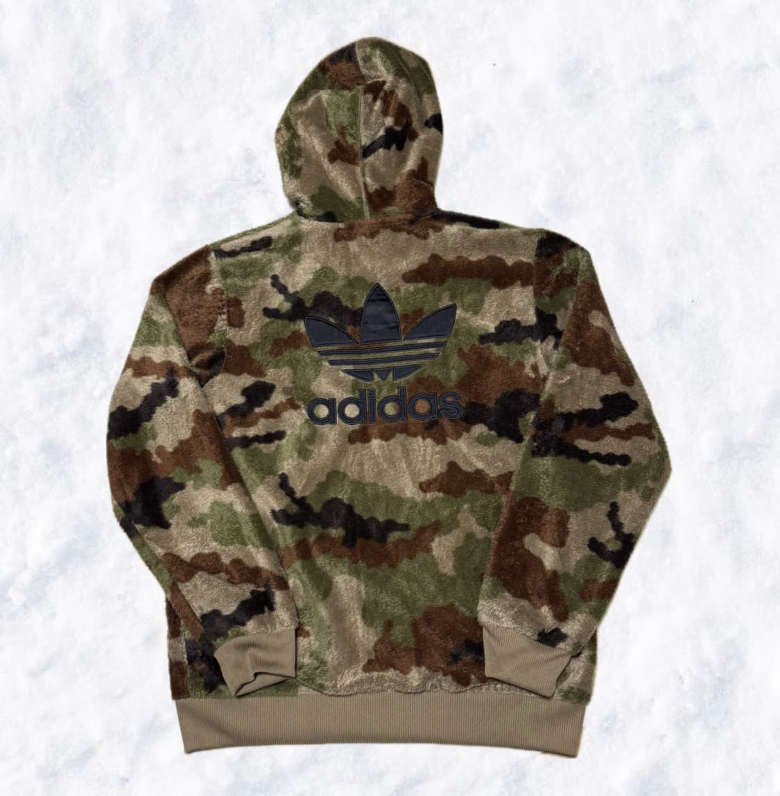 아디다스 카모 쉐르파 후드집업 상품이미지2