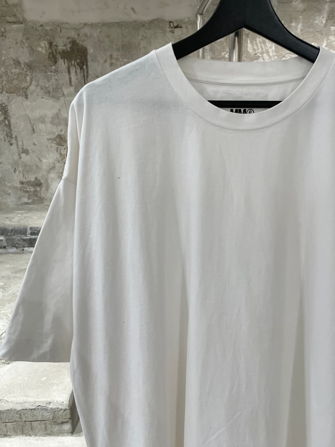 mm6 메종 마르지엘라 화이트 리버스 코튼 하프 롱 원피스 상품이미지2