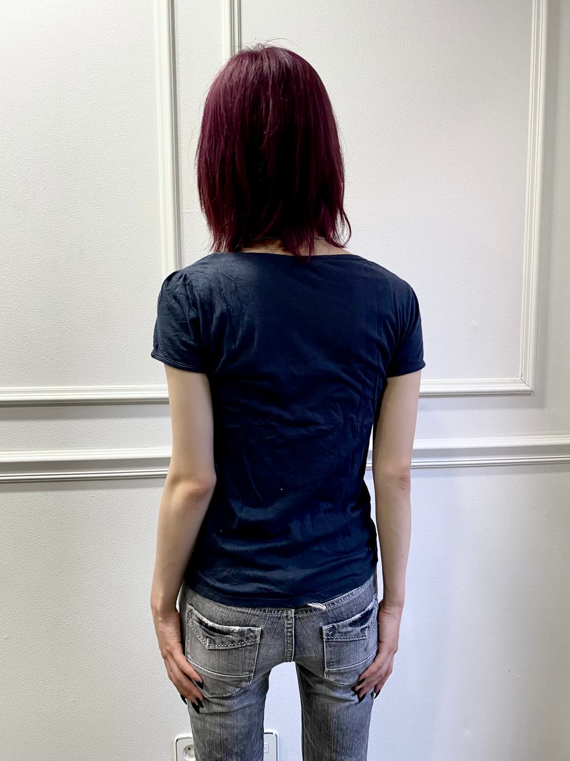 Y2K Print Slim Fit Tee 상품이미지4
