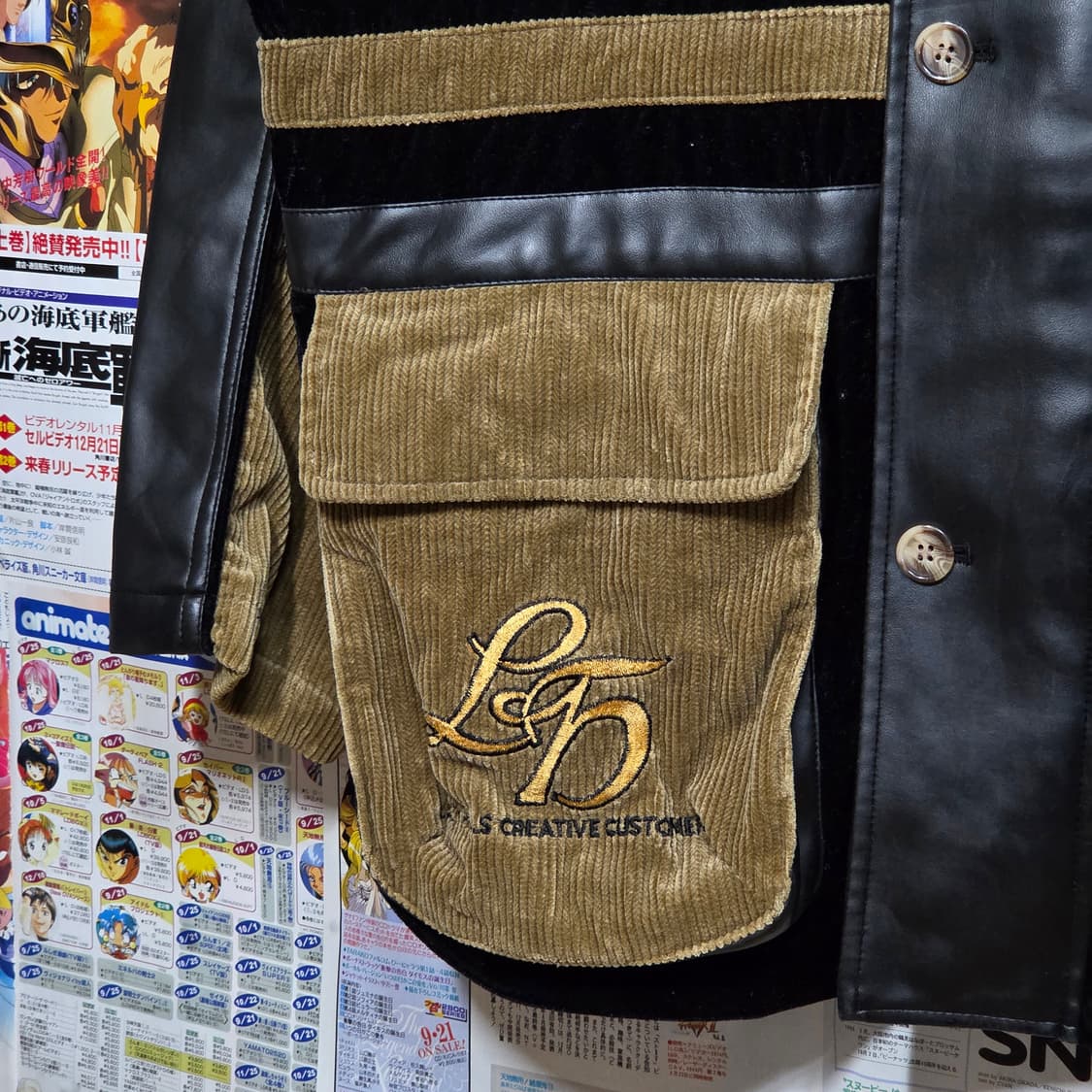 JPN 코듀로이 레더 브라운 필드 자켓 상품이미지4