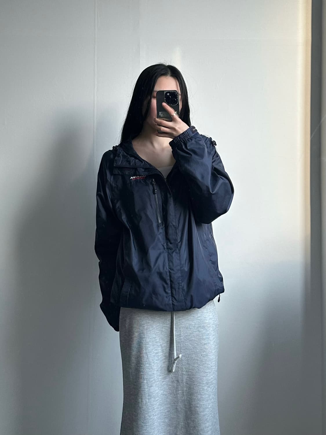 디키즈 자수로고 네이비 나일론 바람막이 상품이미지1