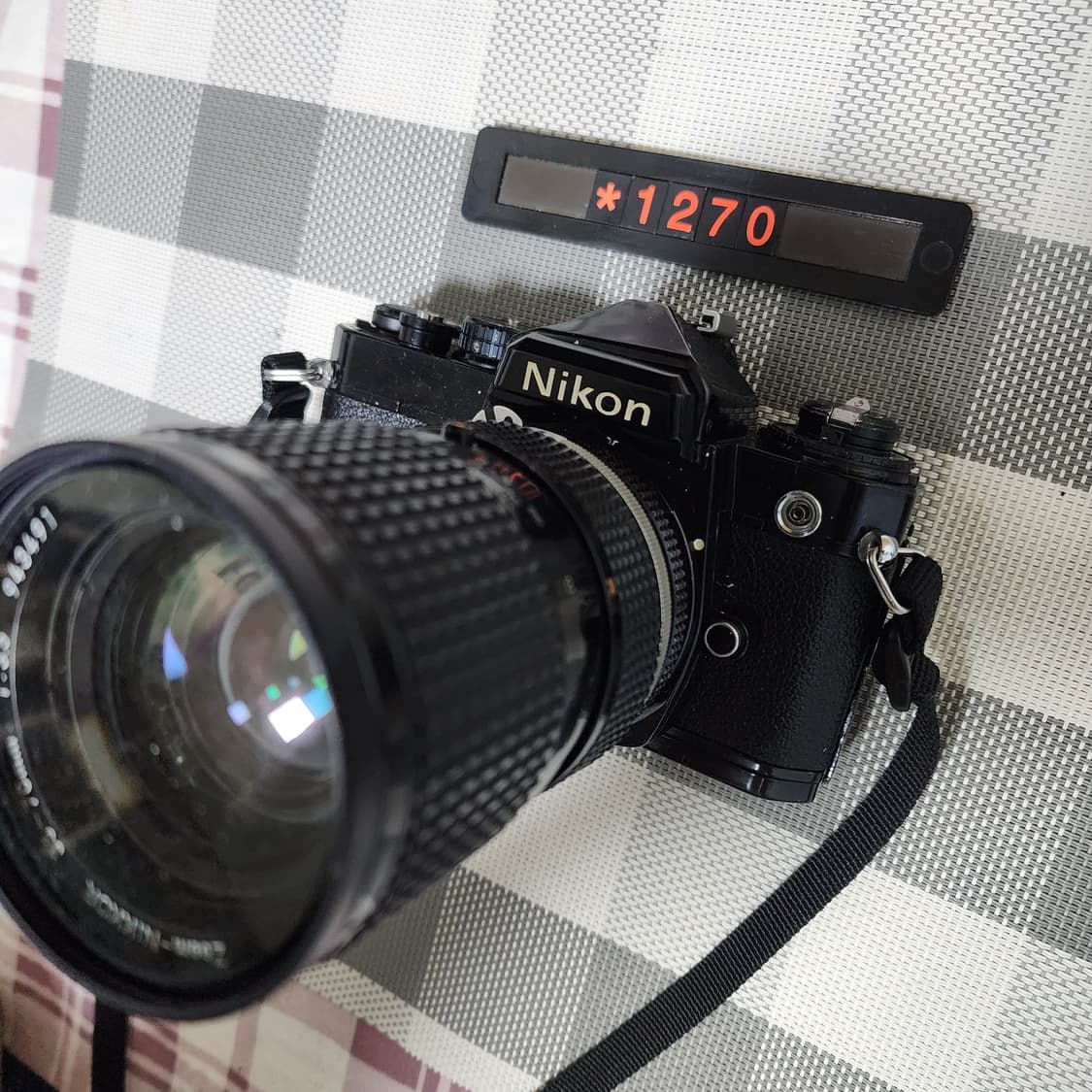 니콘 FE 블랙바디 35-70 줌렌즈  필름카메라 상품이미지2