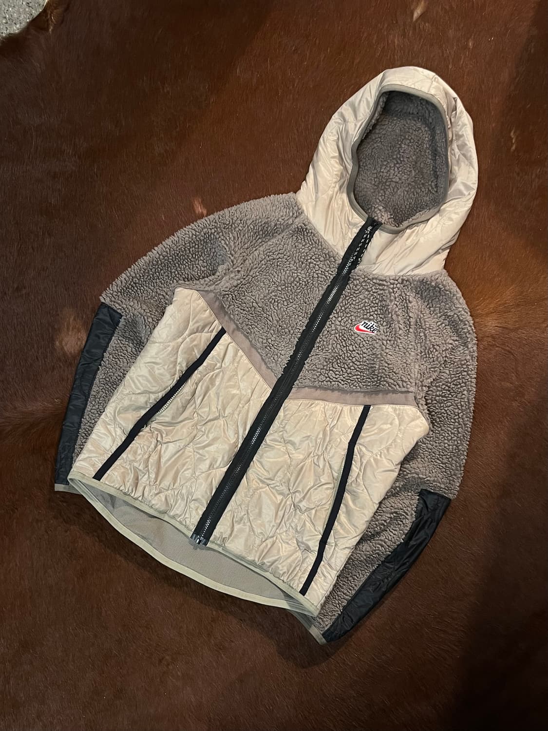 나이키 헤리티지 쉐르파 플리스 집업 상품이미지2