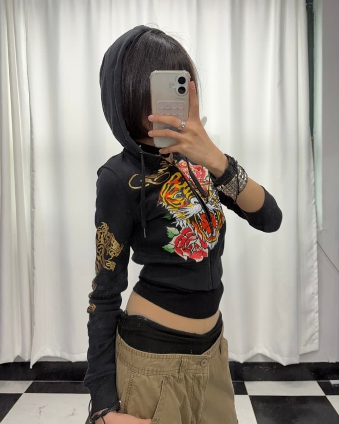🎸Ed Hardy 블랙 프린팅 후디🎸 상품이미지2