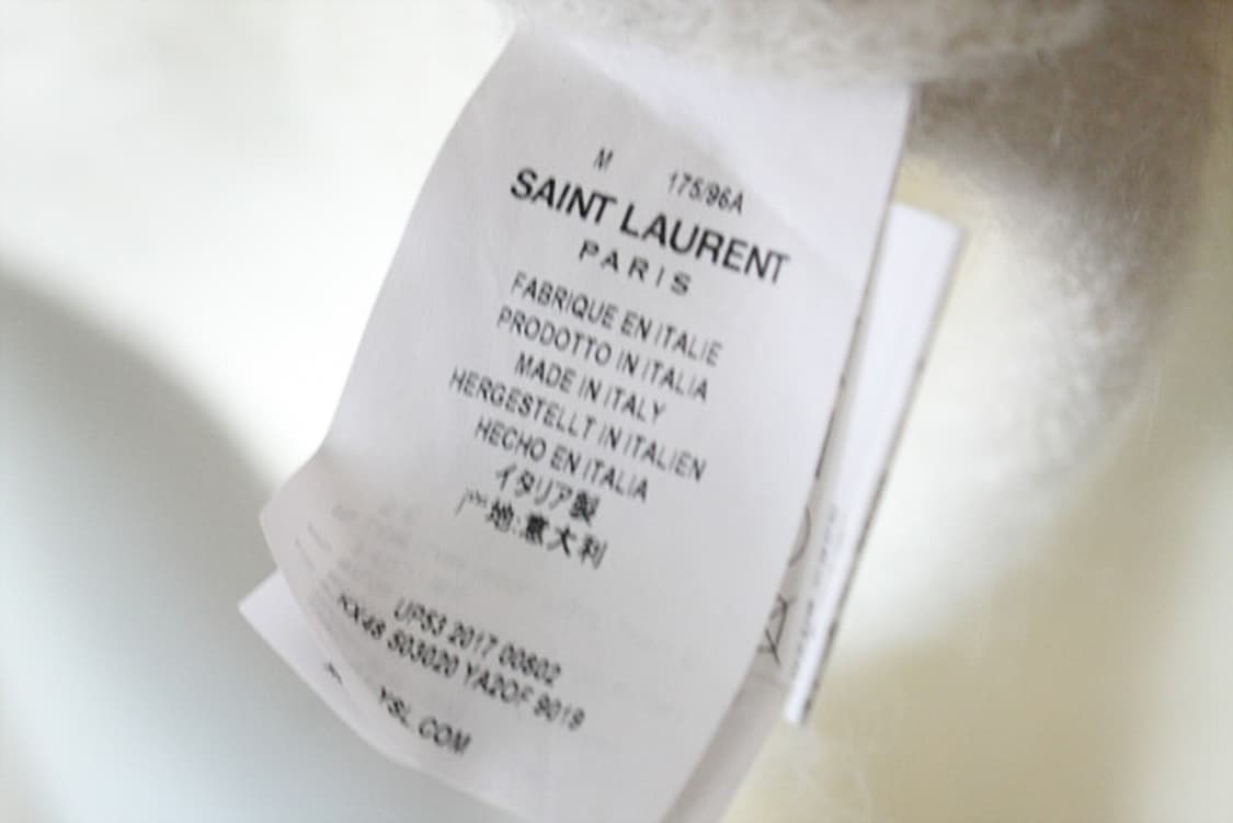 SAINT LAURENT 생로랑 모헤어 니트 스웨터 새제품 상품이미지5