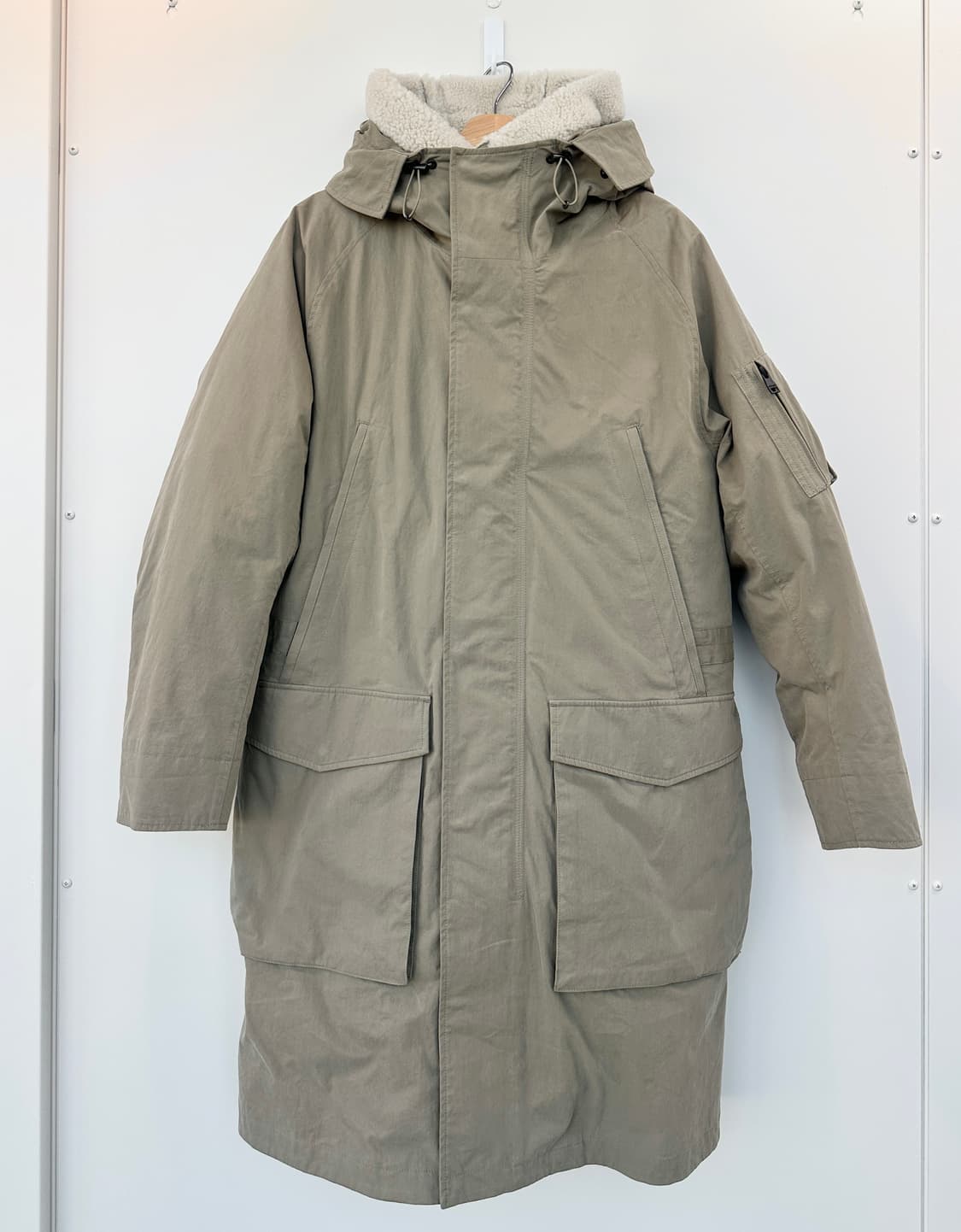 알레그리 3-Way(이중) 구스다운 야상 패딩 파카 (48, 민트급) 상품이미지3