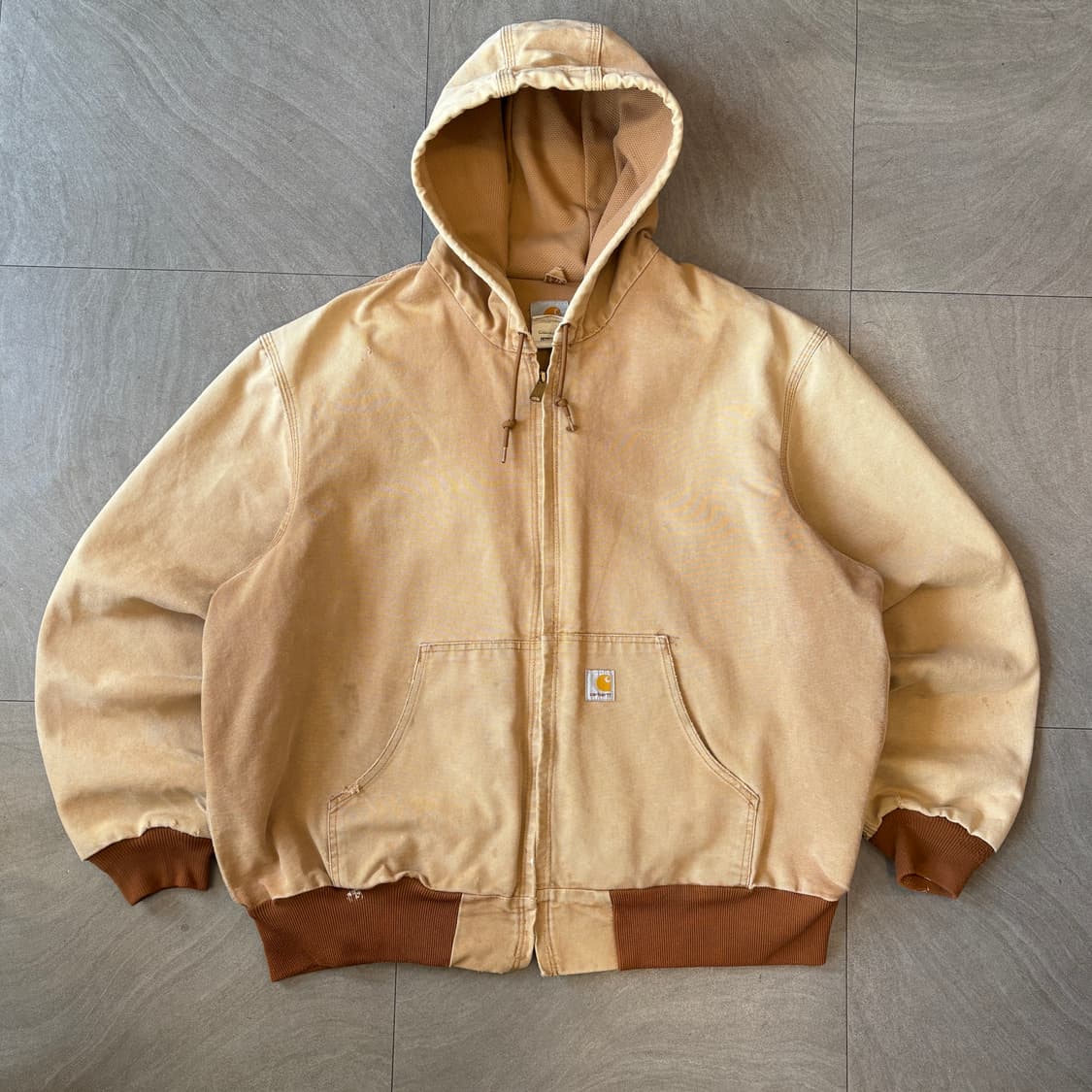 칼하트 미국 생산 J131 베이지 액티브 자켓 상품이미지1