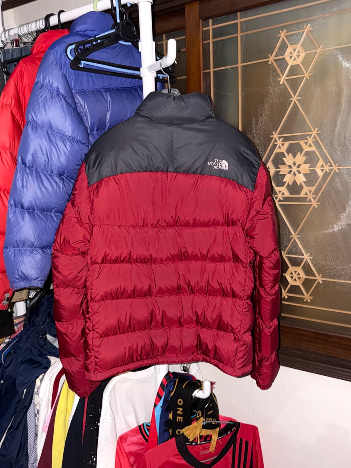 노스페이스 700 눕시 구스다운 패딩 검빨 상품이미지2