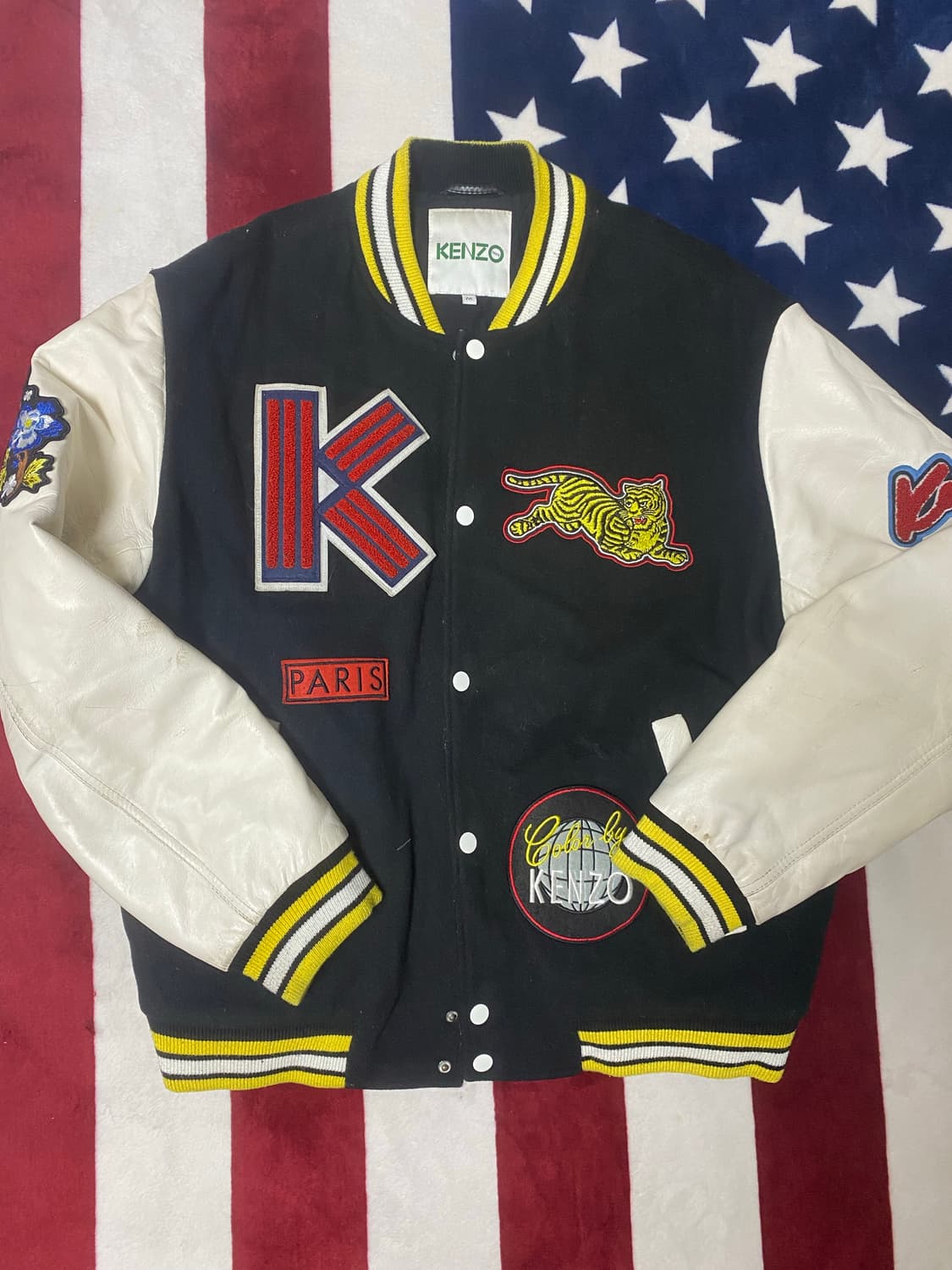 겐조 드래곤 자수 바시티 자켓 상품이미지1