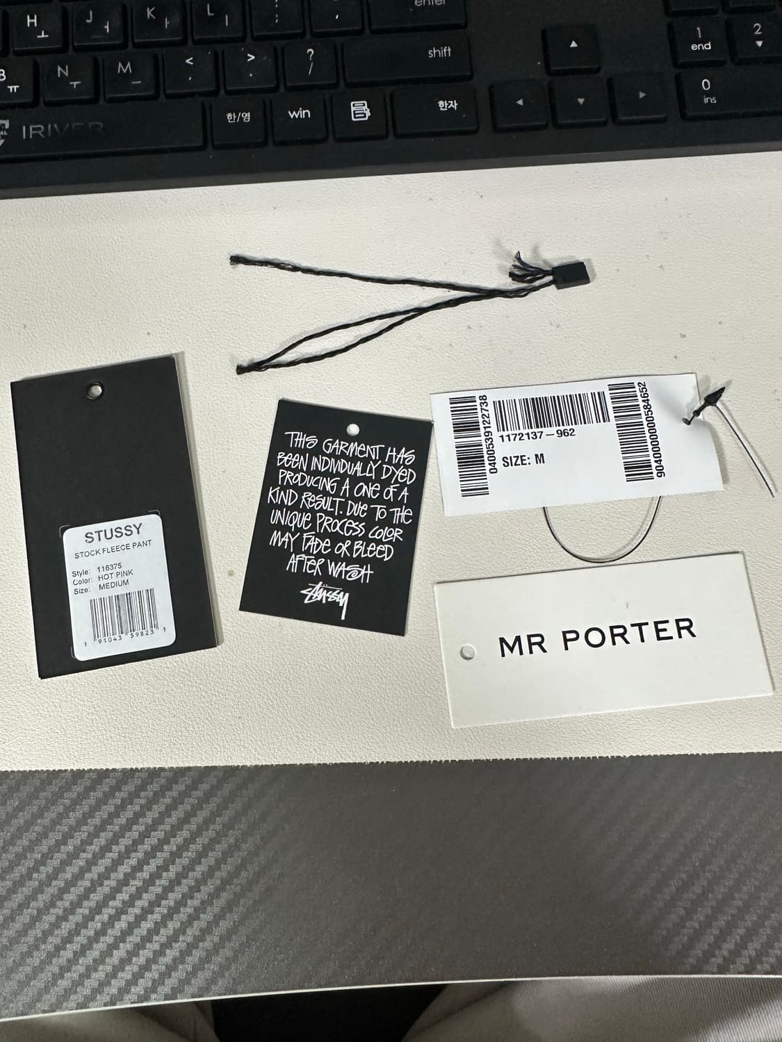 스투시 핑크 스웻팬츠 추리닝 바지 M 사이즈 상품이미지5