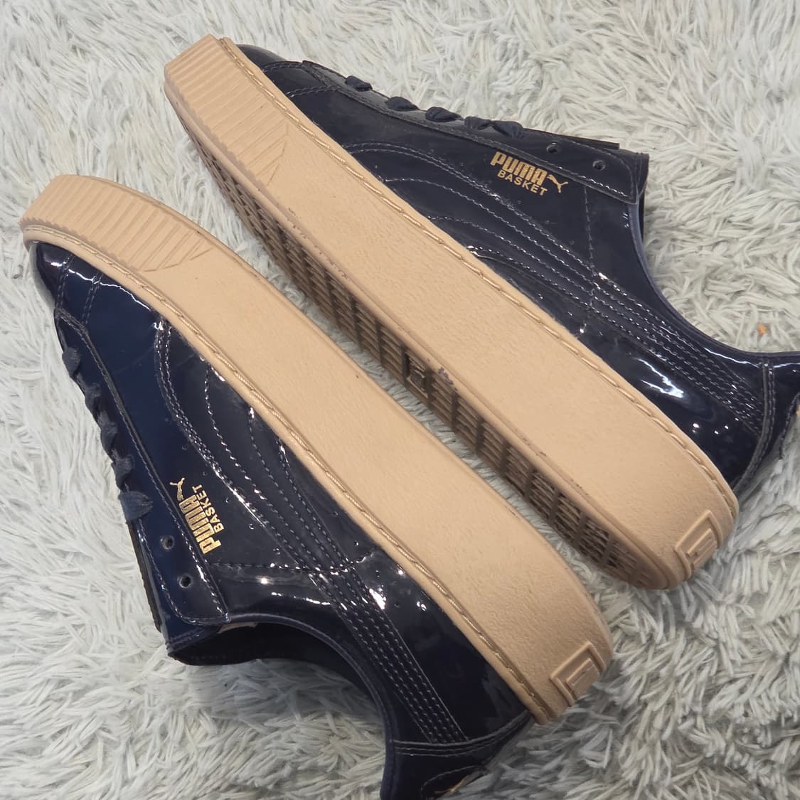 3a-11:푸마 바스켓 플랫폼 (24cm)-상태굿 상품이미지8