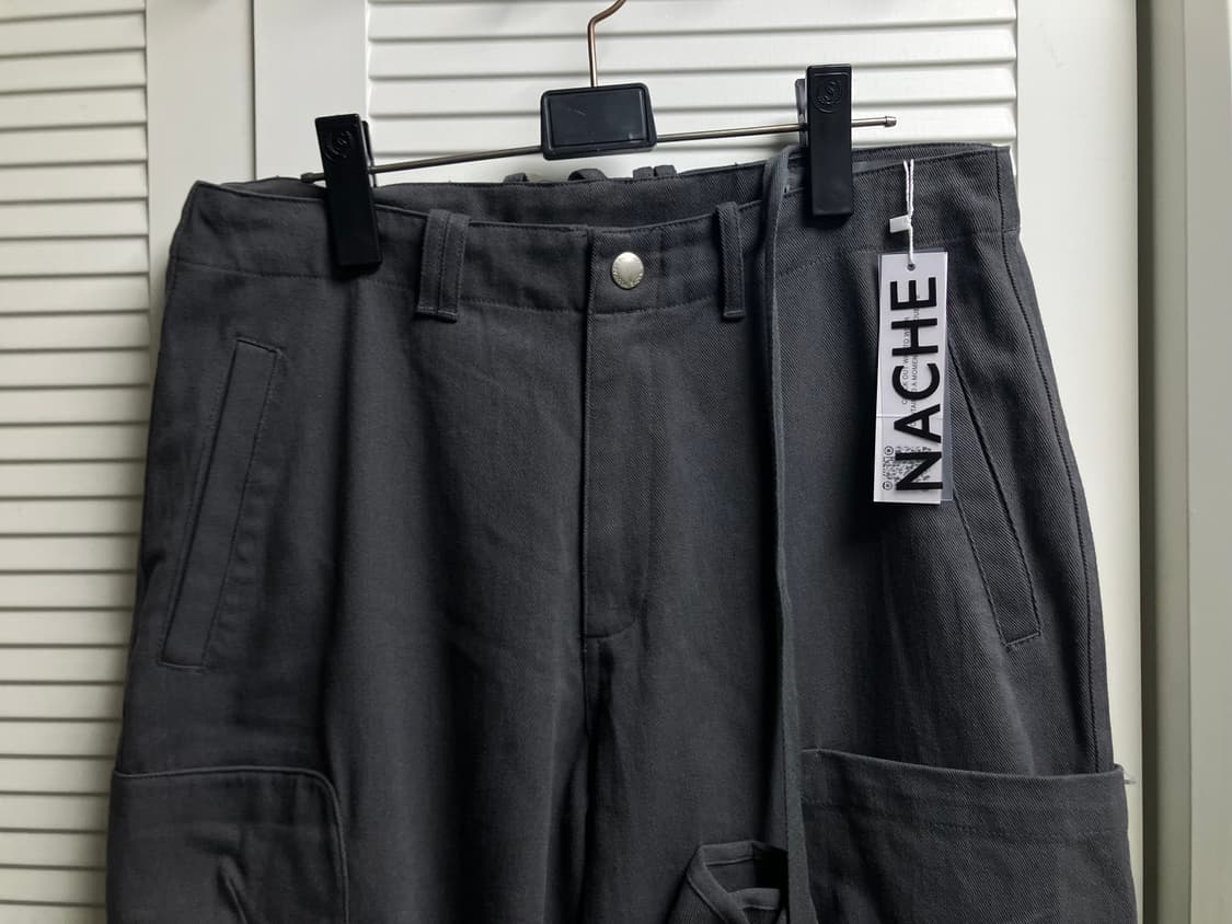NACHE STRAP WIDE CARGO PANTS (UNISEX)  상품이미지2