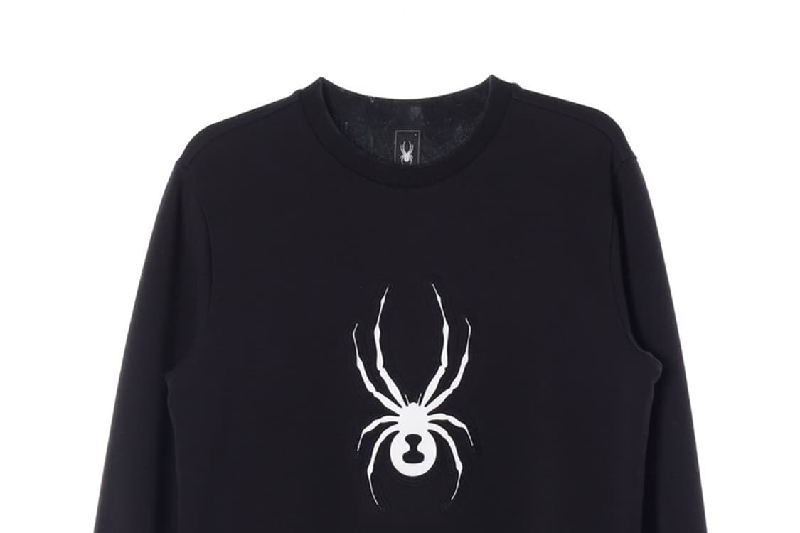 스파이더 빅로고 블랙 맨투맨 L 상품이미지3