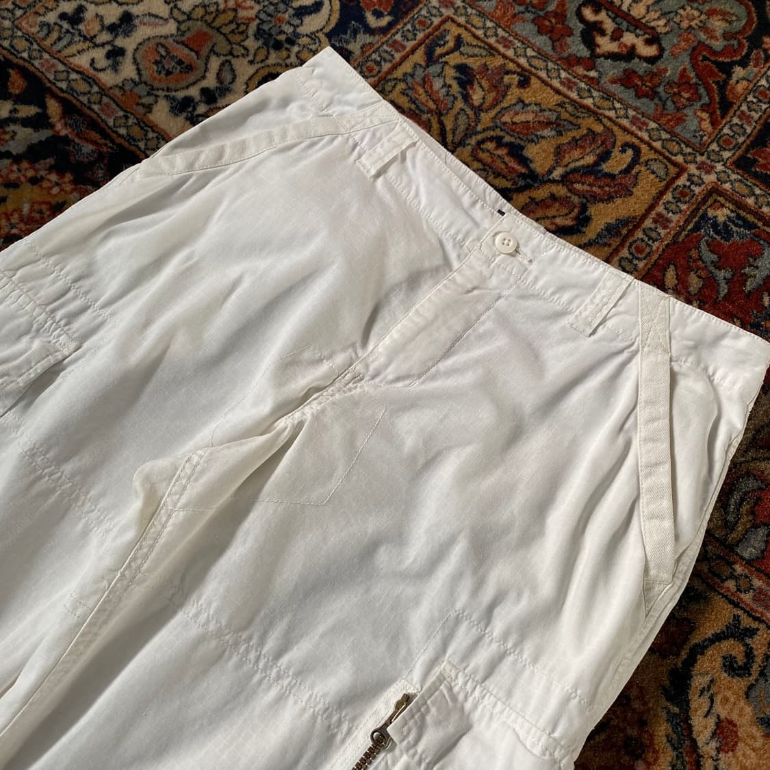 🌊Polo rip-stop white cargo pants 상품이미지4