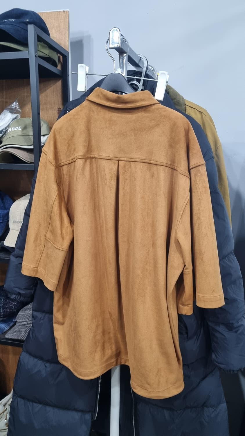 자라 릴렉스드핏 스웨이드 셔츠형 자켓 xL(105~110적당) 상품이미지3