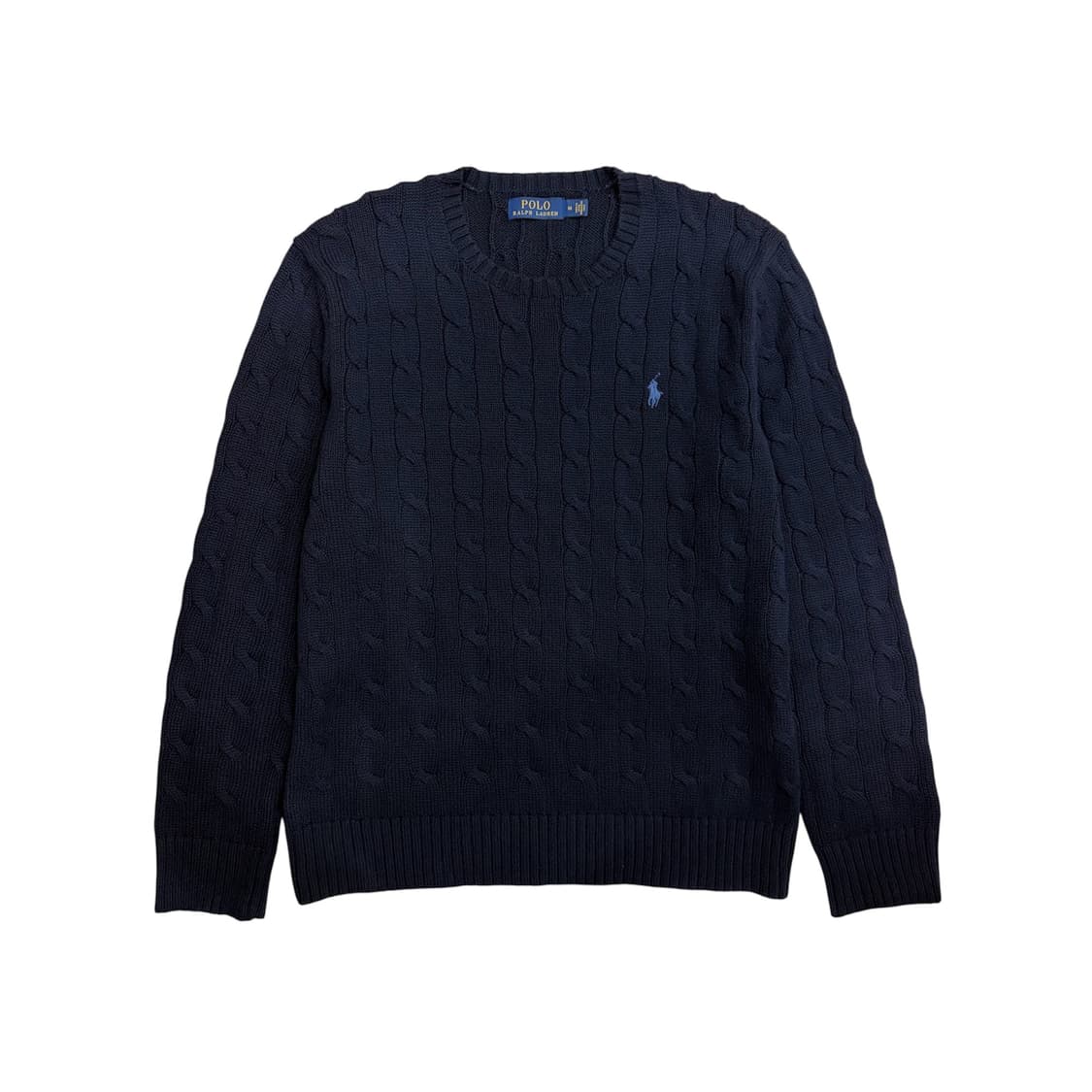 폴로 랄프로렌 네이비 케이블 꽈배기 니트 m 실측 100 L 정도 상품이미지1