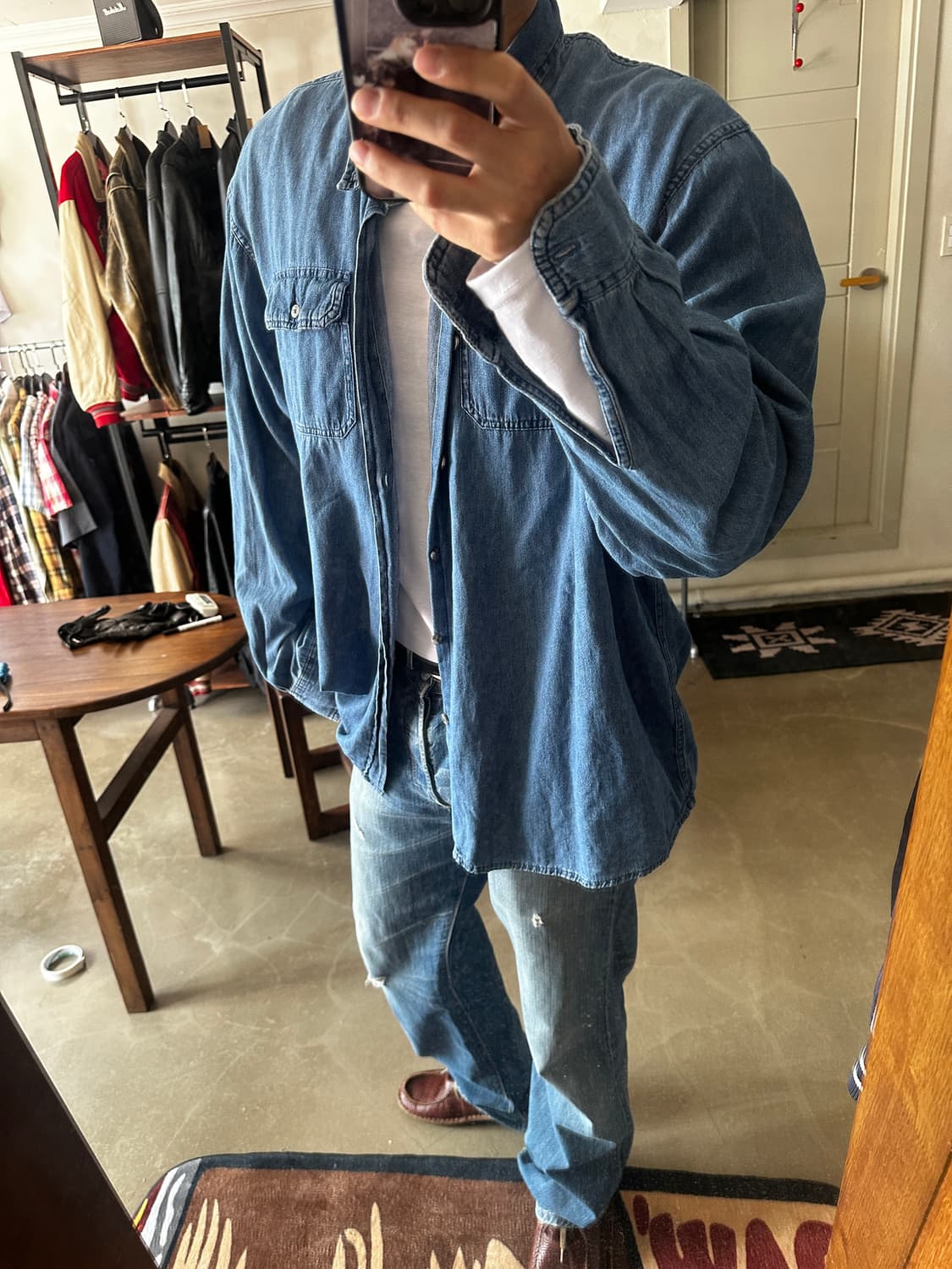 Wrangler 데님 워크 셔츠 상품이미지3