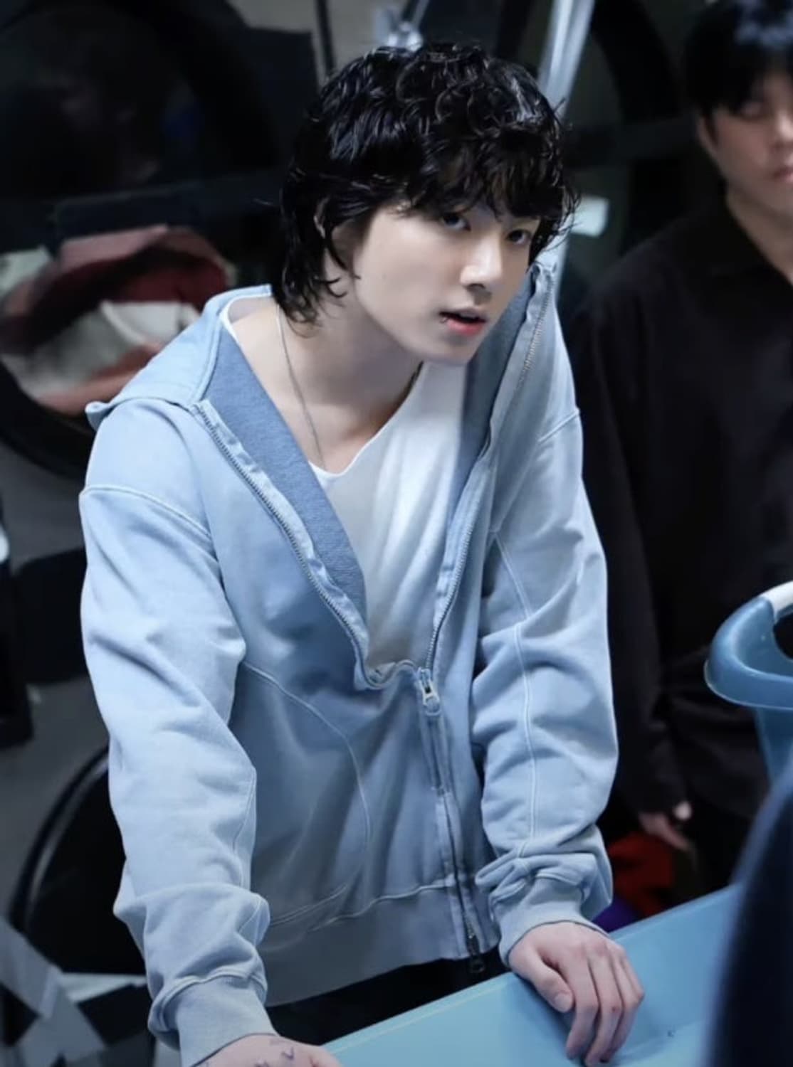 (BTS 정국 착용) 86D 후드집업 그레이 상품이미지1